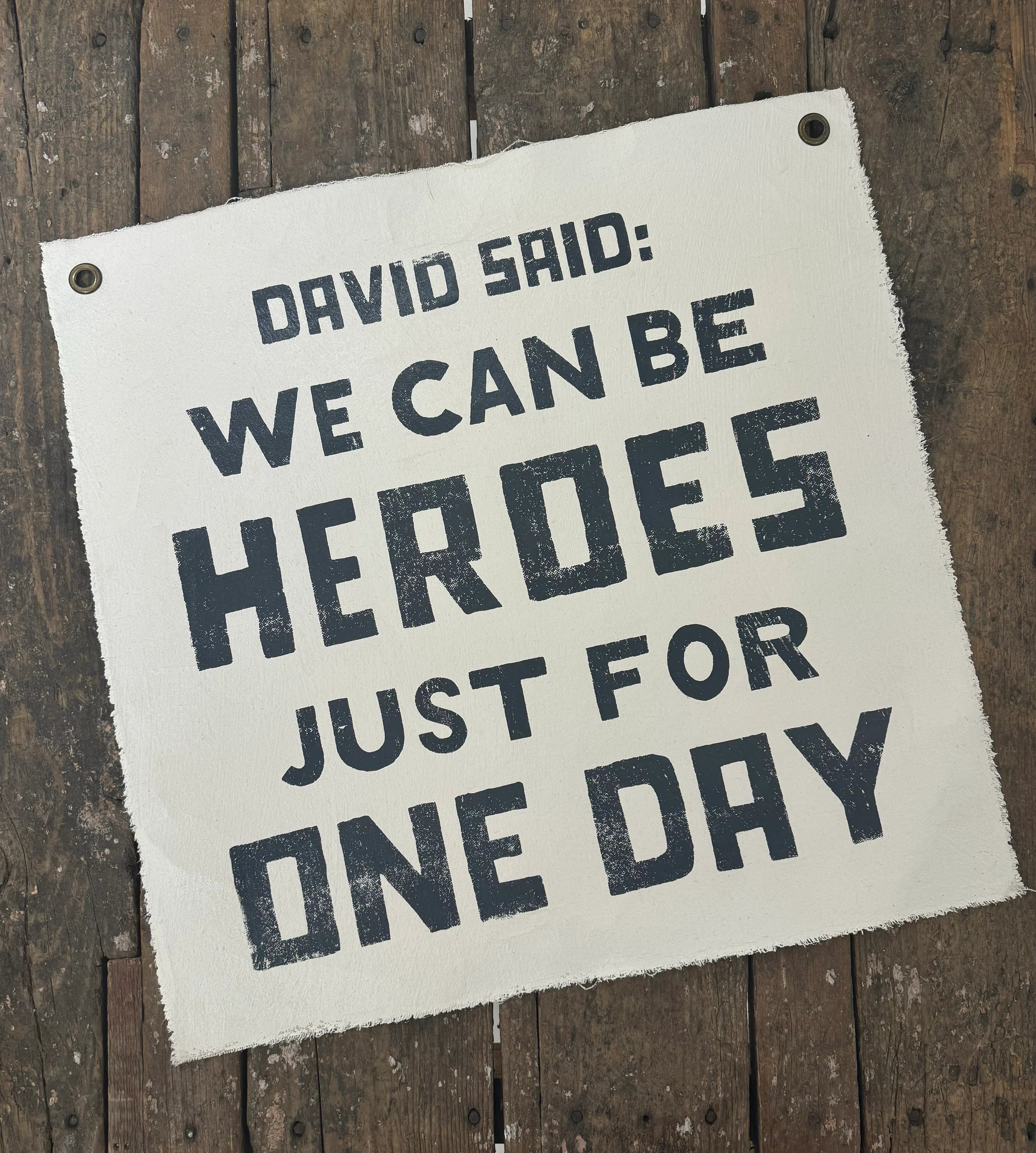 David Said 25"x25" Hand Painted Wall Hanging - Twinkle Twinkle Little One