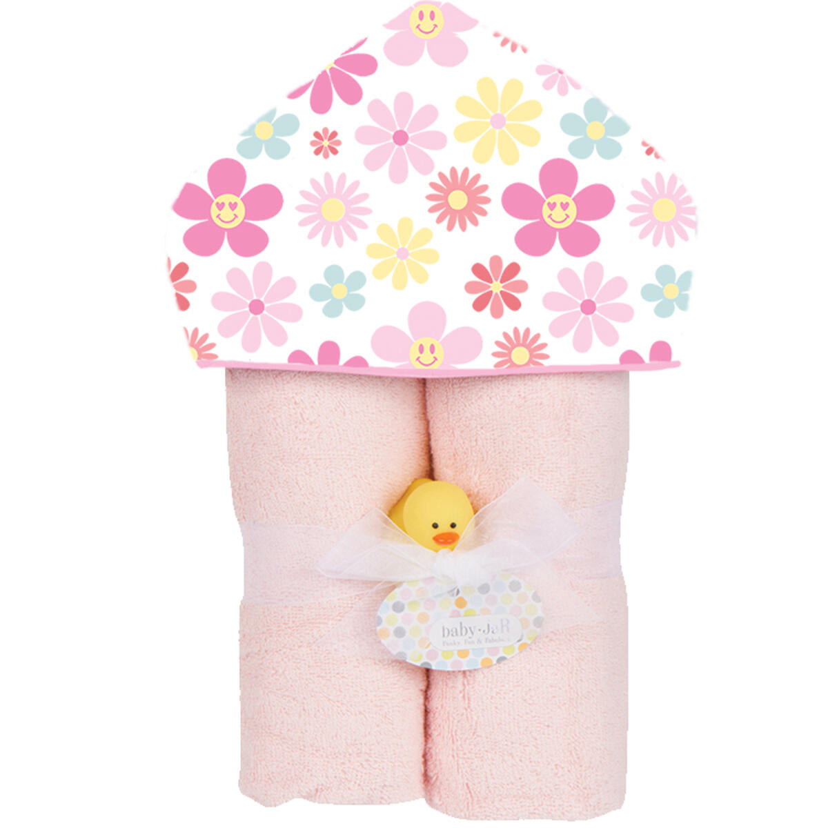 Flower Power Plush Deluxe Hooded Towel - Twinkle Twinkle Little One