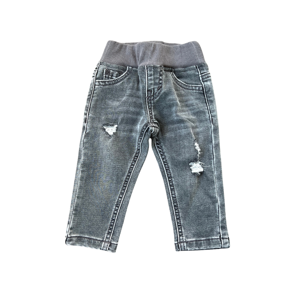 Grey Wash Denim Jeans - Twinkle Twinkle Little One