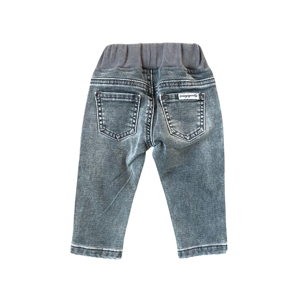 Grey Wash Denim Jeans - Twinkle Twinkle Little One