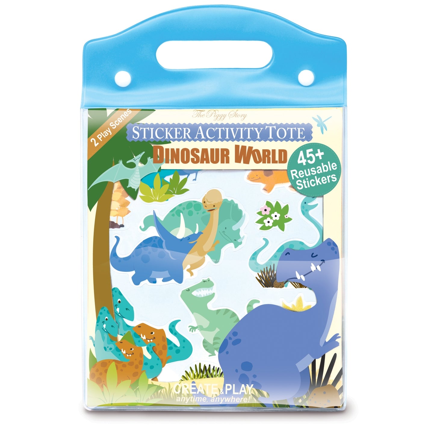 Dinosaur World Sticker Activity Tote Twinkle Twinkle Little One