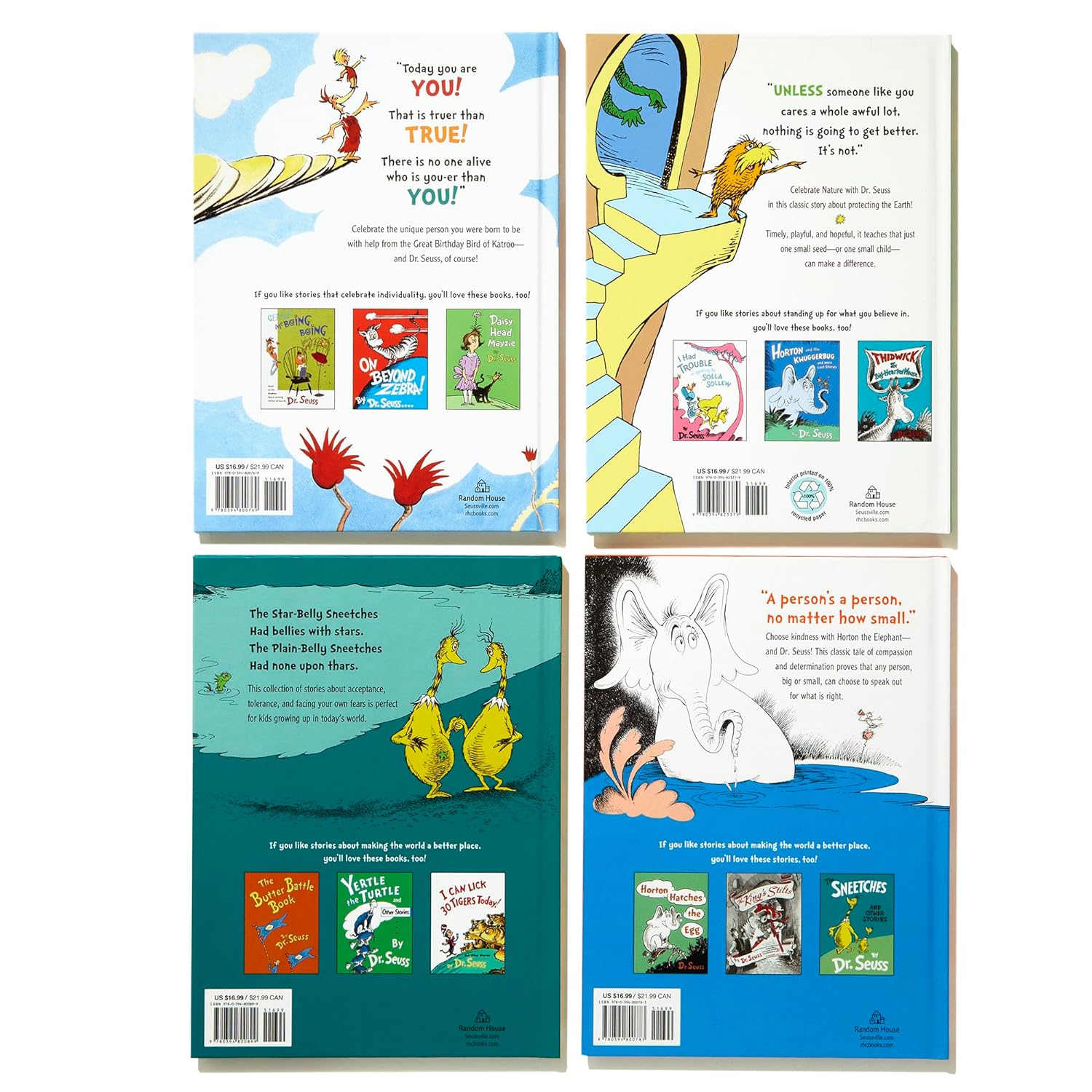 Dr. Seuss's Classic 4-Book Boxed Set Collection: Happy Birthday to You!; Horton Hears a Who!; The Lorax; The Sneetches and Other Stories - Twinkle Twinkle Little One