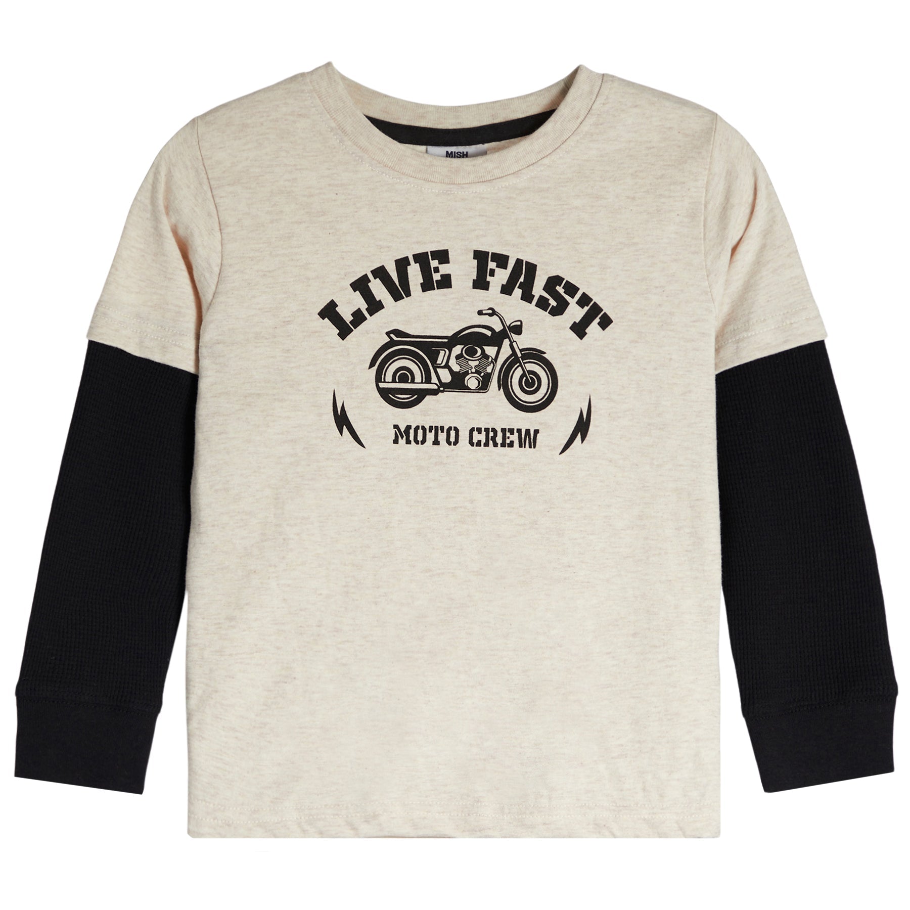 Motorcycle Live Fast 2Fer Long Sleeve Tee - Twinkle Twinkle Little One