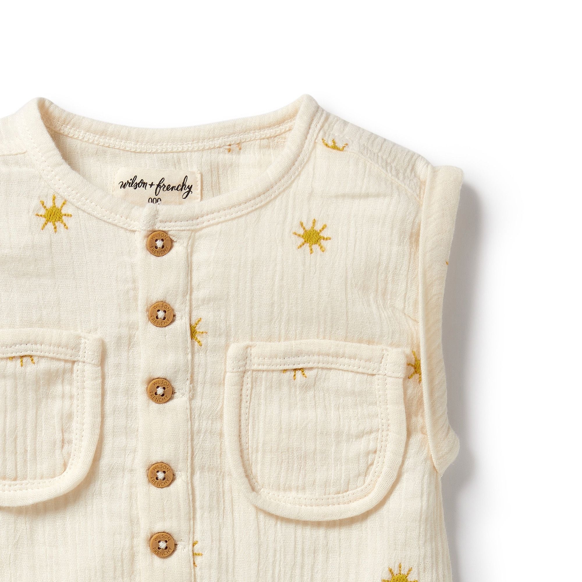Sunshine Organic Crinkle Growsuit - Twinkle Twinkle Little One