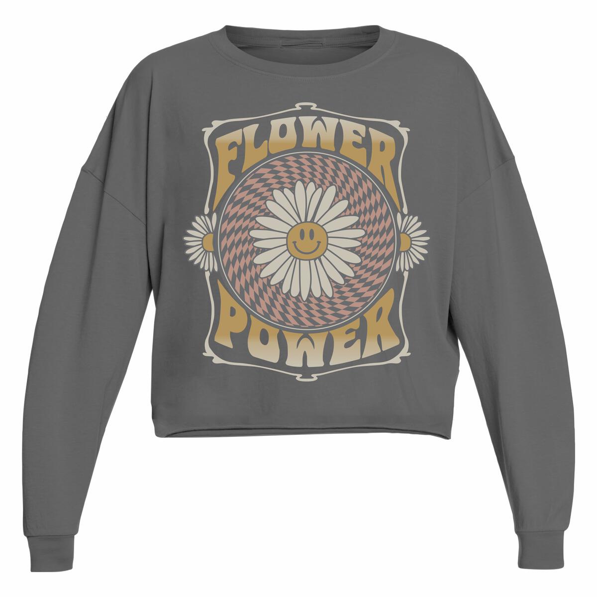 Tiny Whales Flower Power Oversized Long Sleeve Tee - Twinkle Twinkle Little One