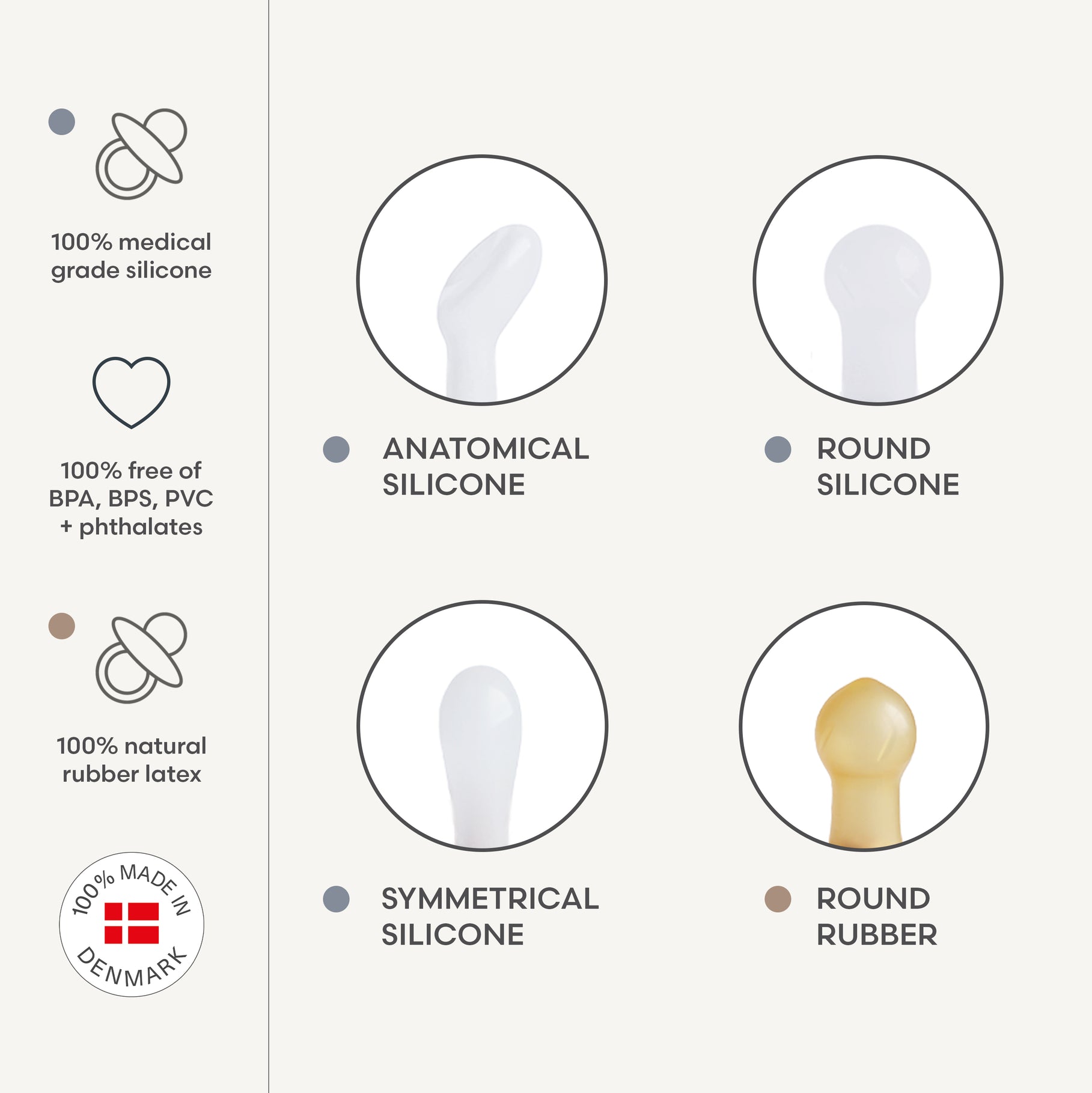 FRIGG Baby's First Pacifier Moonlight Sailing (Powder Blue) 4-Pack - Twinkle Twinkle Little One