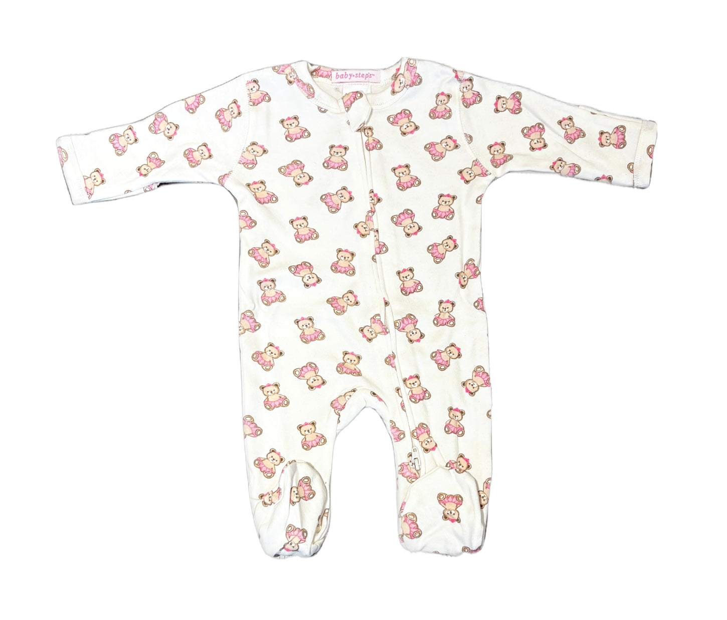 Princess Bear Sand Zipper Footie - Twinkle Twinkle Little One