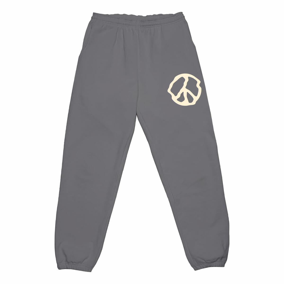 Tiny Whales Good Vibes Peace Sign Sweatpants | Twinkle Twinkle