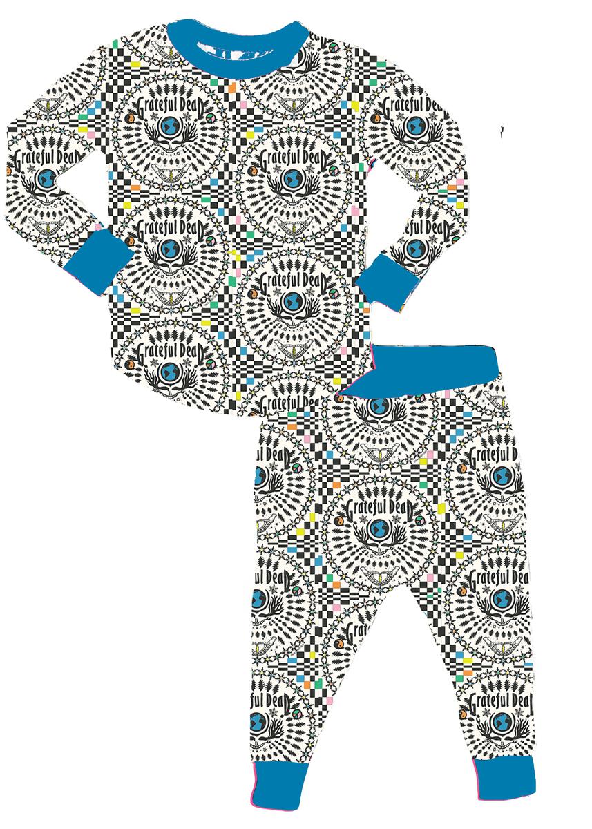 Rowdy Sprout Grateful Dead Blue Pattern Bamboo Set - Twinkle Twinkle Little One
