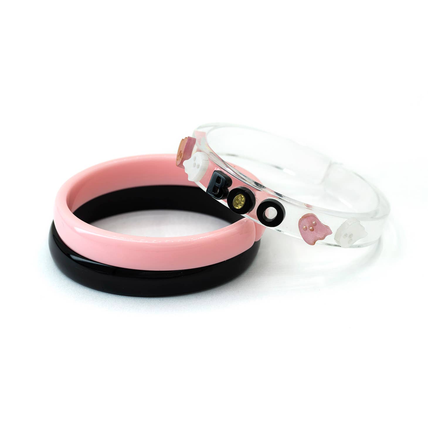 Ghost Boo Glitter Gold Bangles (Set of 3) - Twinkle Twinkle Little One