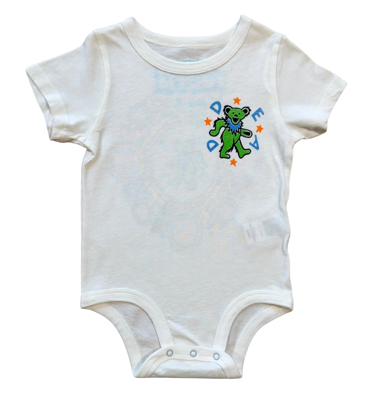 Grateful Dead Kaleidoscope Bears Onesie - White