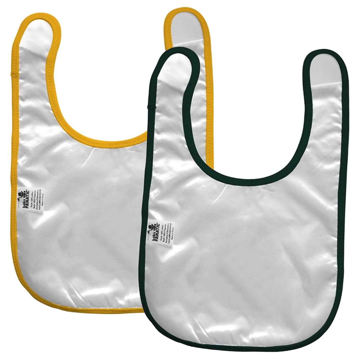 Green Bay Packers - Baby Bibs 2-Pack - Green & Yellow - Twinkle Twinkle Little One
