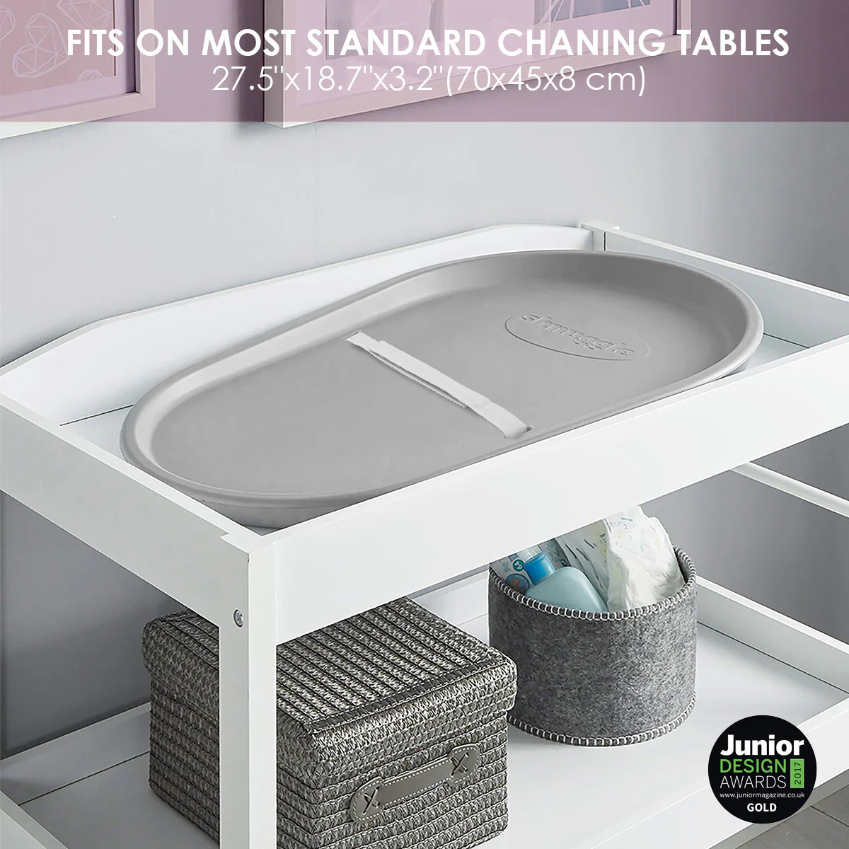 Shnuggle Squishy Diaper Changing Mat | Wipeable | Hygienic | Safe - Twinkle Twinkle Little One