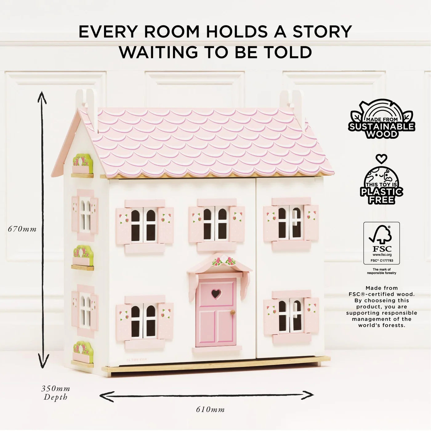 Sophie's Wooden Dollhouse