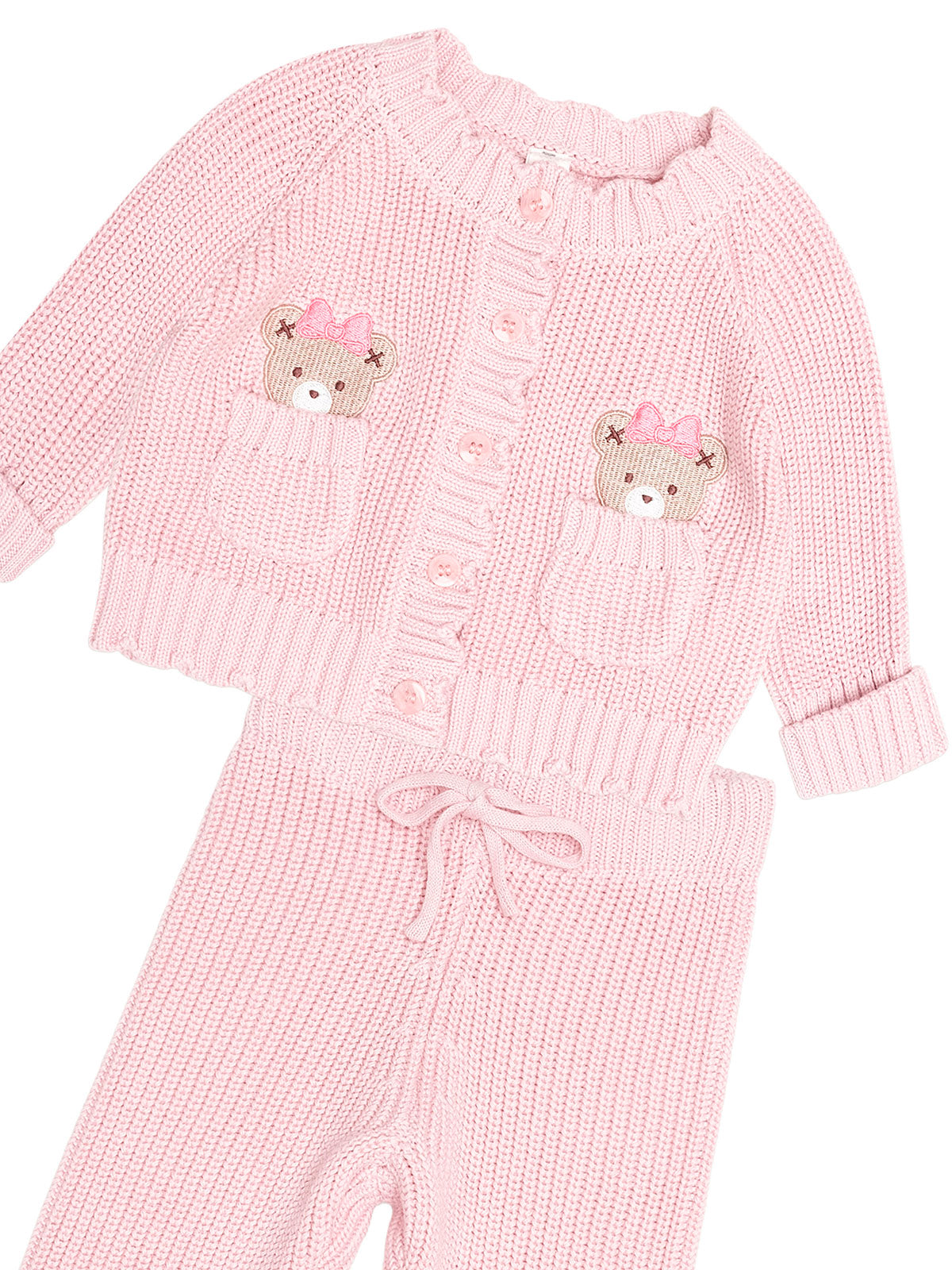 My First Hux 2PC Newborn Set - Baby Pink