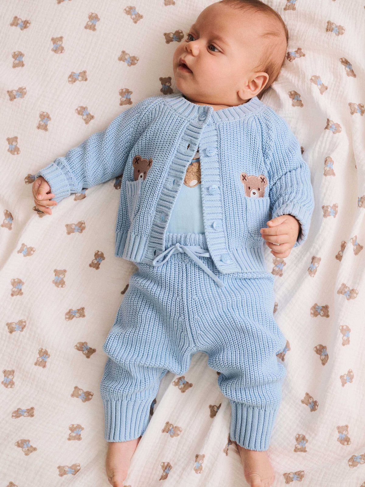 My First Hux 2PC Newborn Set - Baby Blue