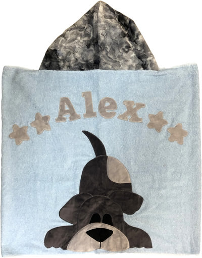 Happy Tails Boy Hooded Towel