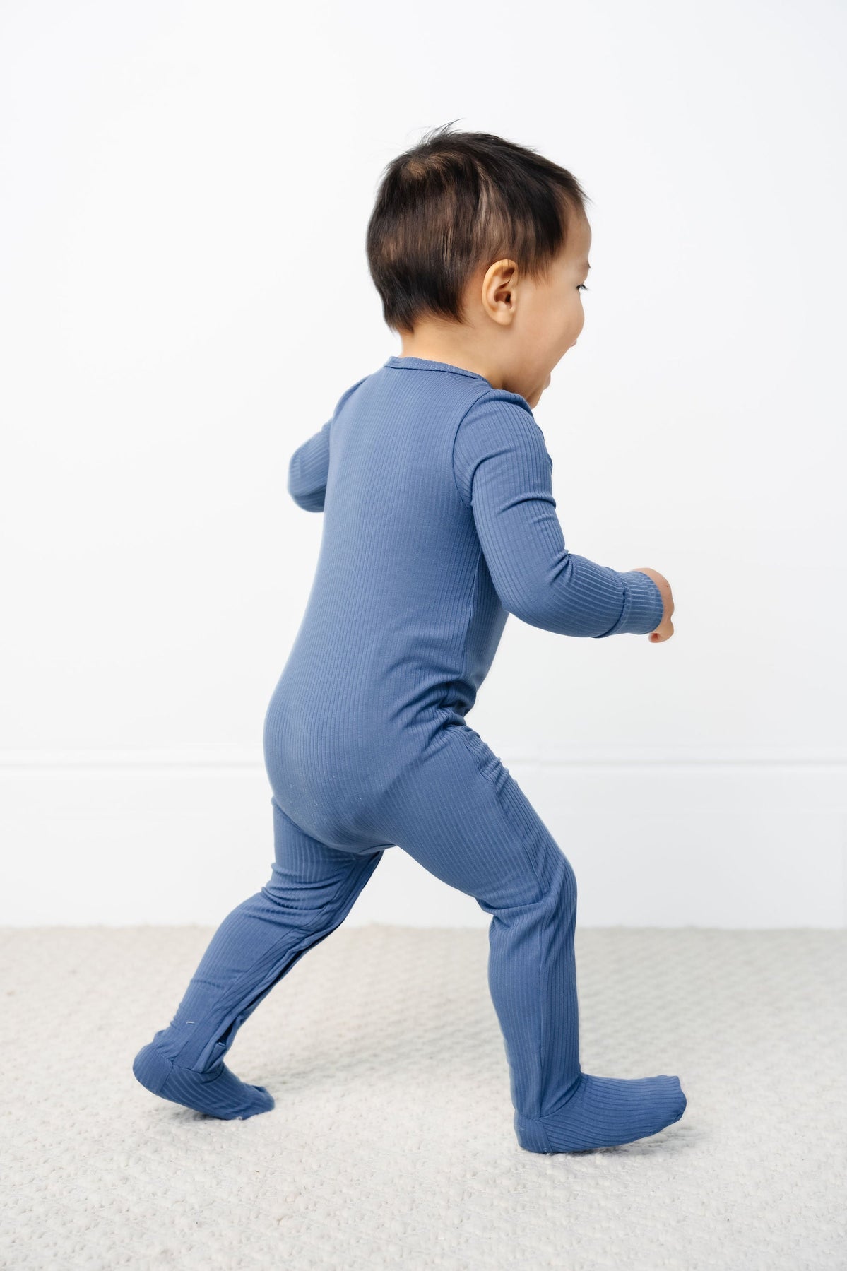 Lou Lou & Company Harrison Ribbed Zipper Footie - Twinkle Twinkle Little One