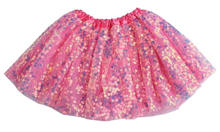 Hot Pink Confetti Flower Tutu - Twinkle Twinkle Little One