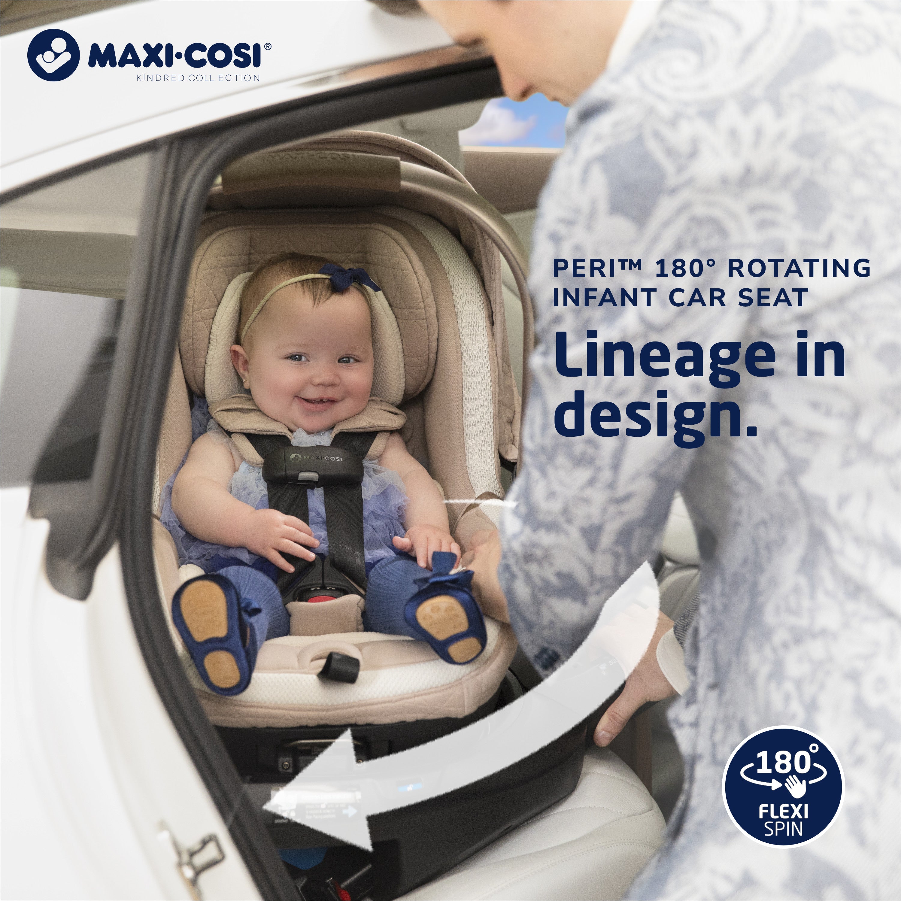 Maxi-Cosi Kindred Peri 180° Rotating Infant Car Seat - Twinkle Twinkle Little One