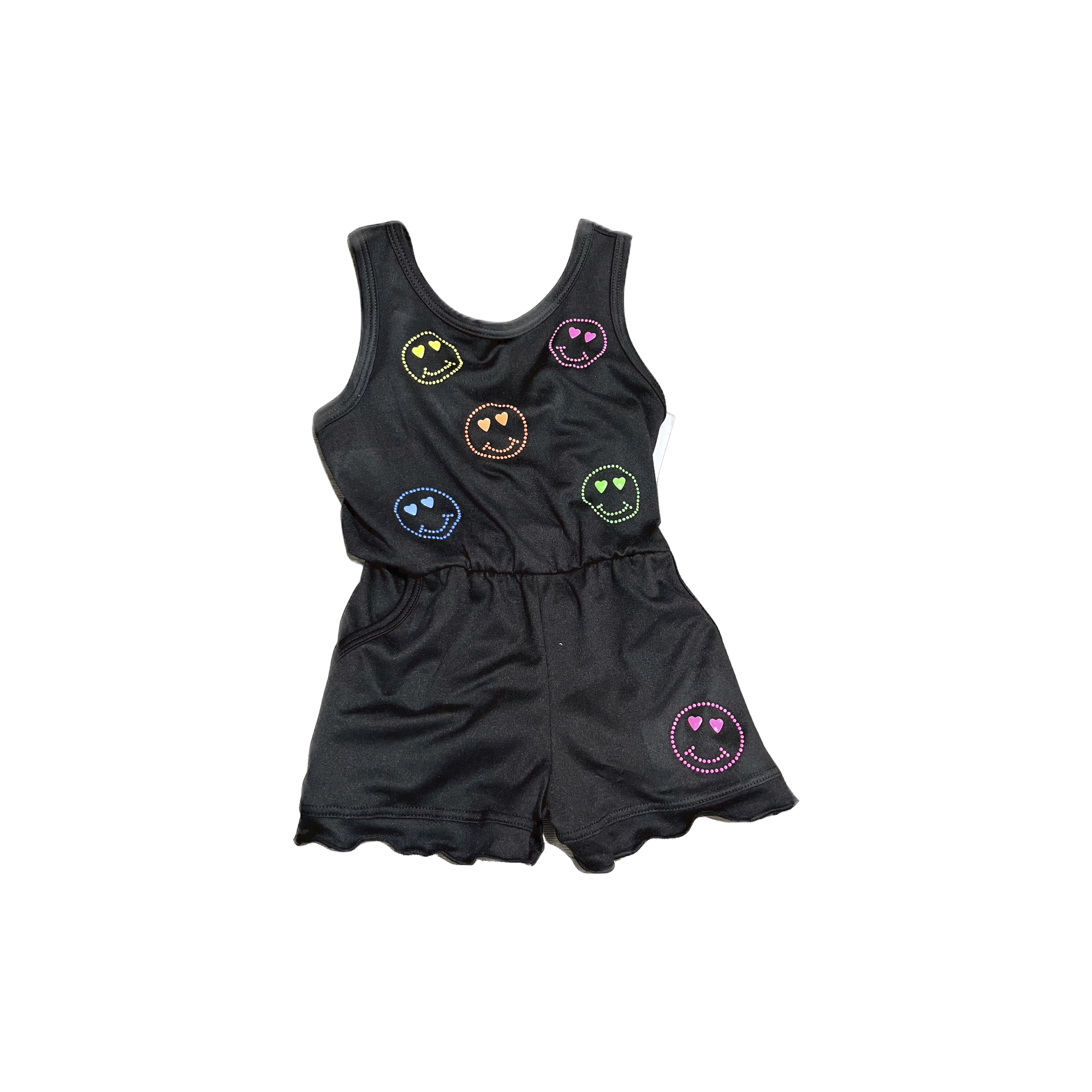 Black Neon Emoji Romper - Twinkle Twinkle Little One