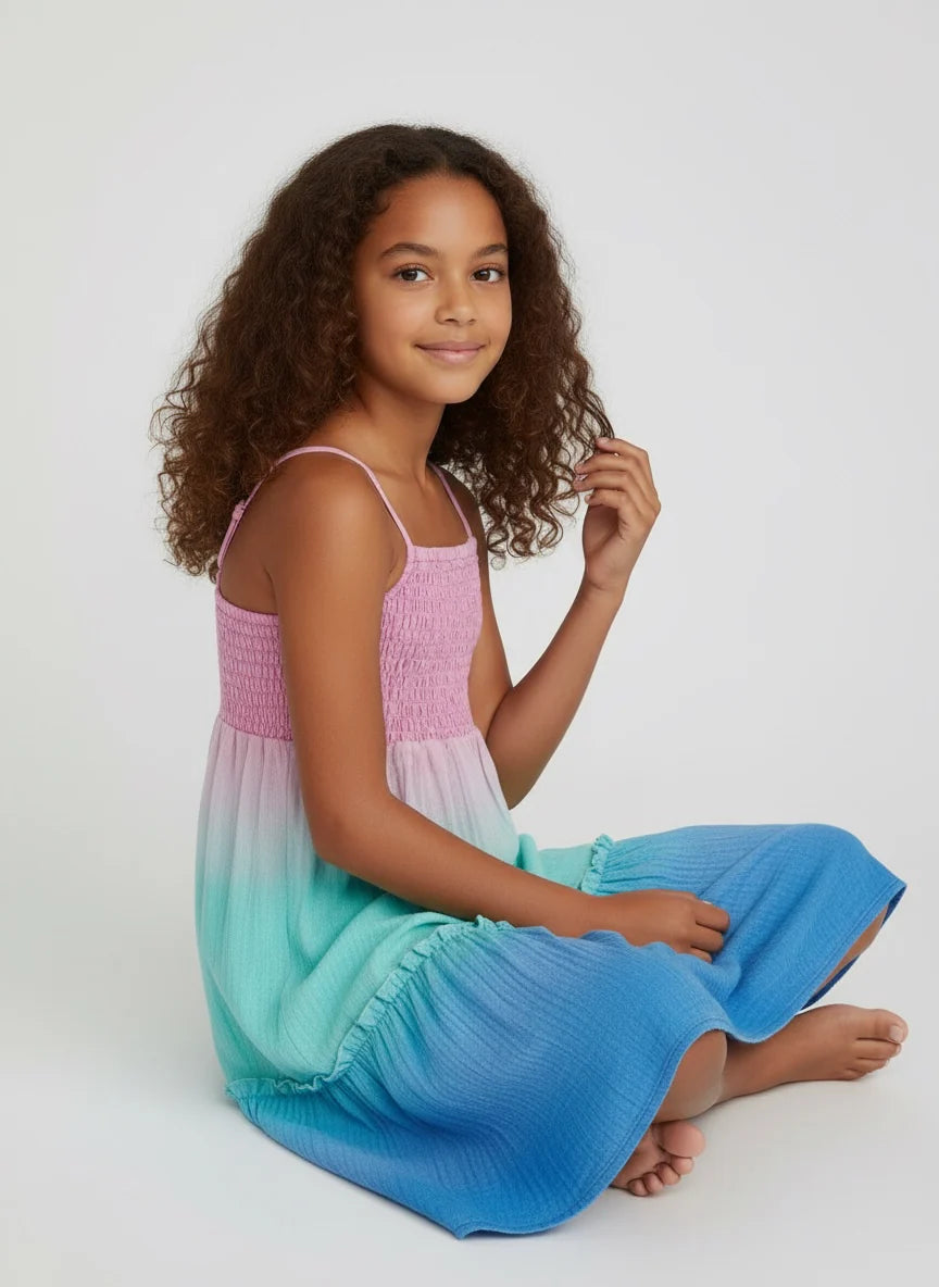 Marina Dress - Dip-Dye