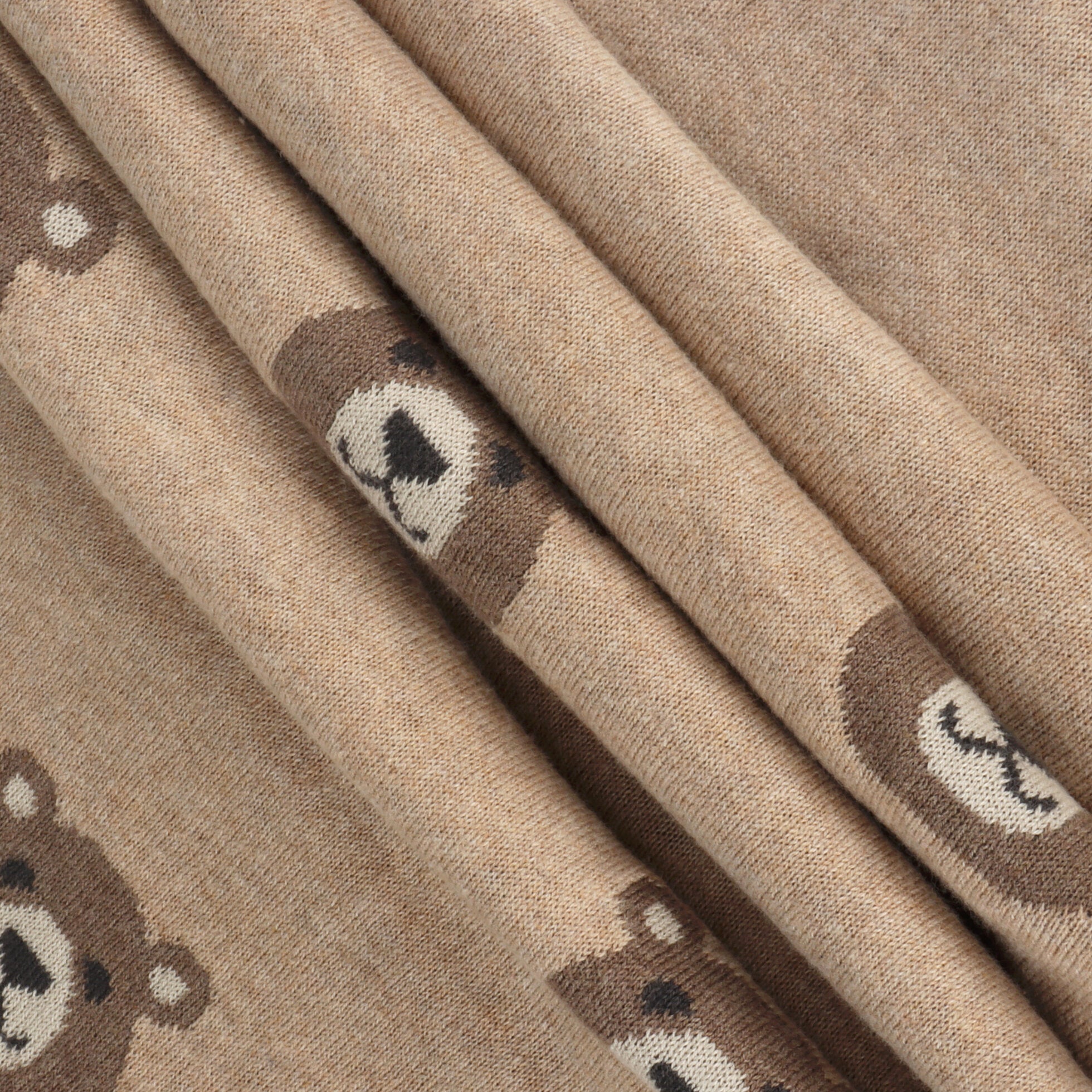 Bear - Organic Cotton Jacquard Sweater Knit Baby Blanket - Twinkle Twinkle Little One