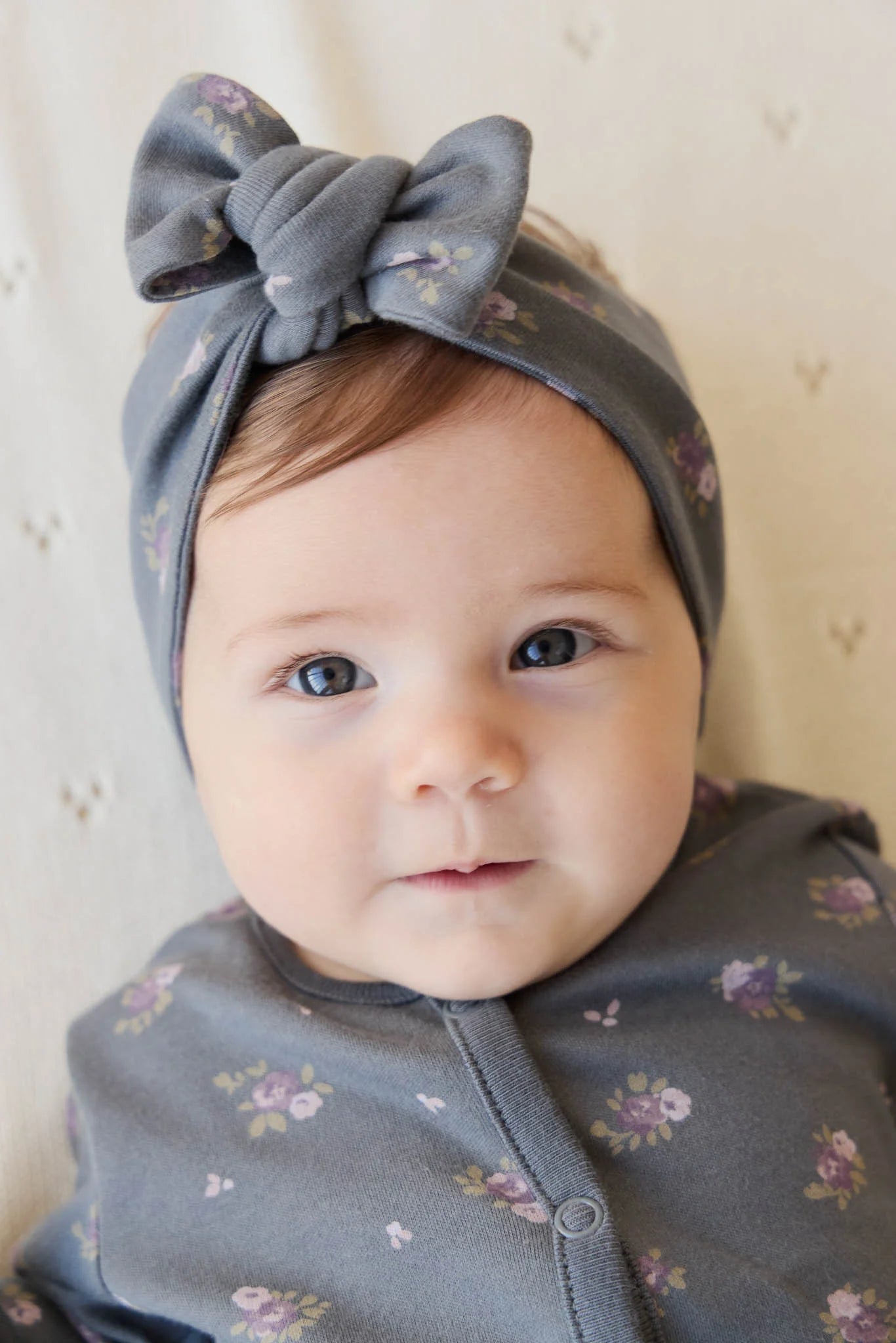 Organic Cotton Headband - Simone Lava - Twinkle Twinkle Little One