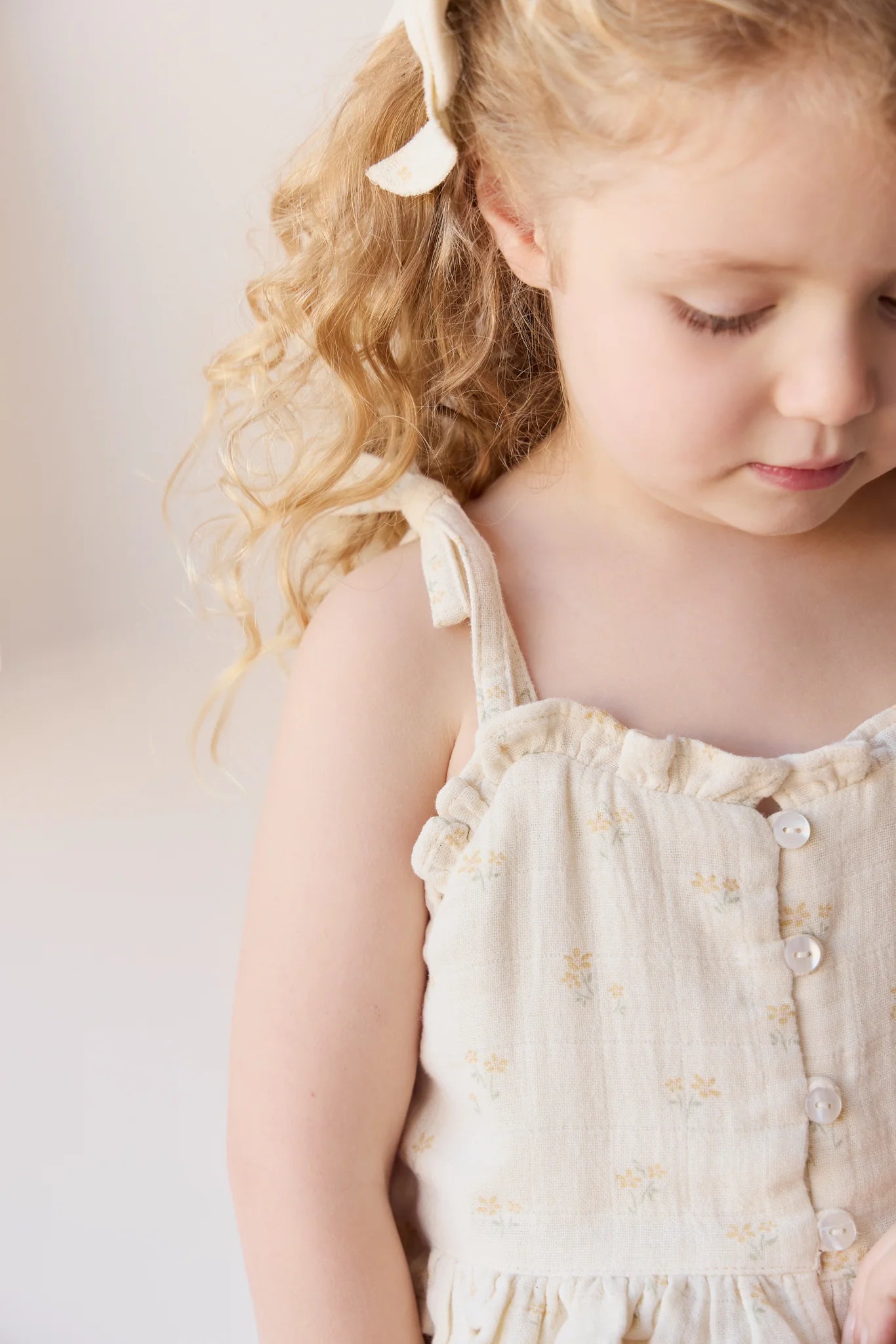 Organic Cotton Muslin Mirabel Top & Cordelia Pant Set - Pauline Chamomile - Twinkle Twinkle Little One