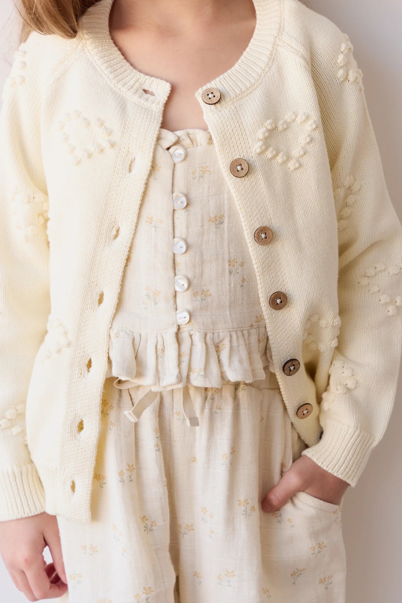 Organic Cotton Muslin Mirabel Top & Cordelia Pant Set - Pauline Chamomile - Twinkle Twinkle Little One
