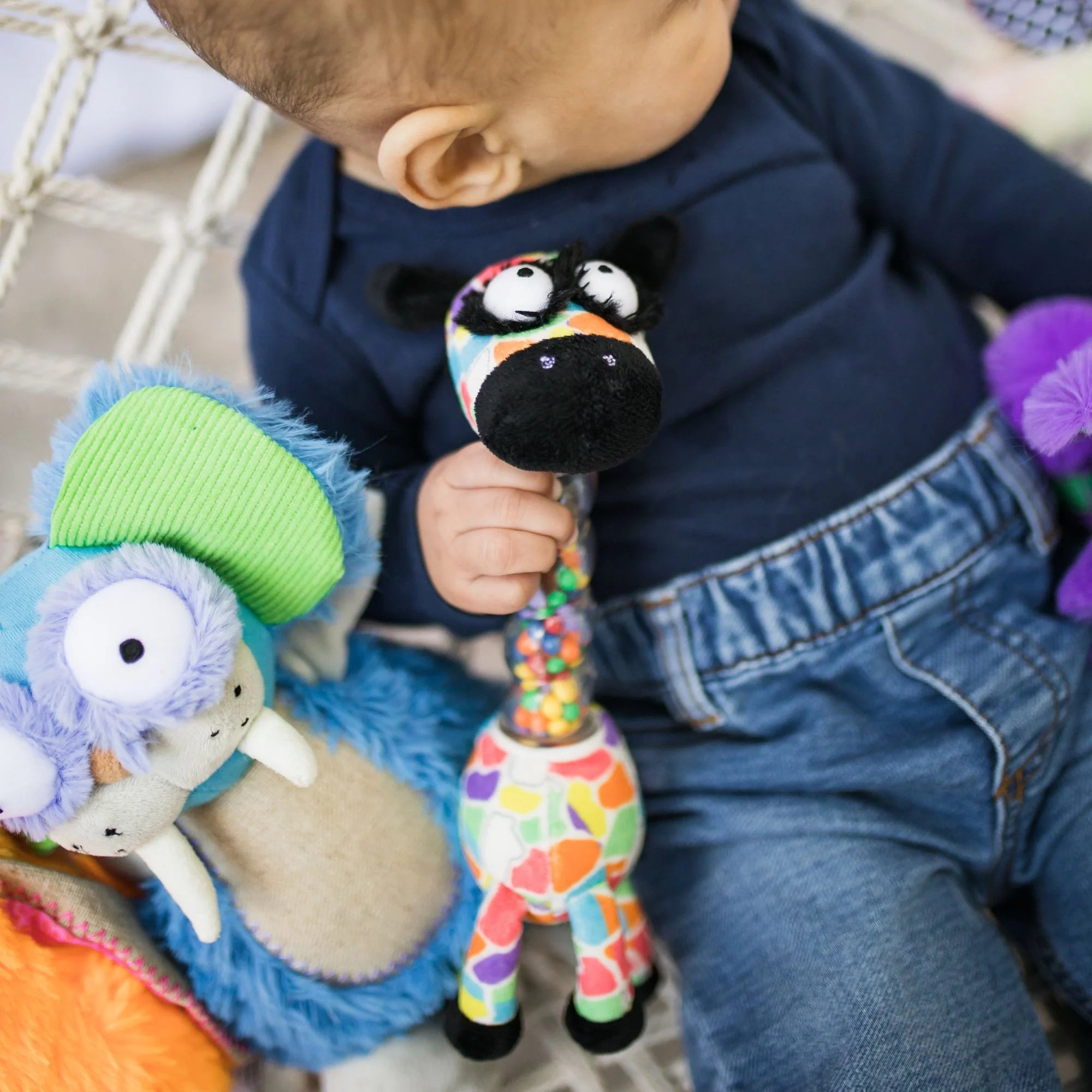 Jaffy the Fringe Footed Giraffe Hand Rattle Jingle Jangle Activity Toy - Twinkle Twinkle Little One