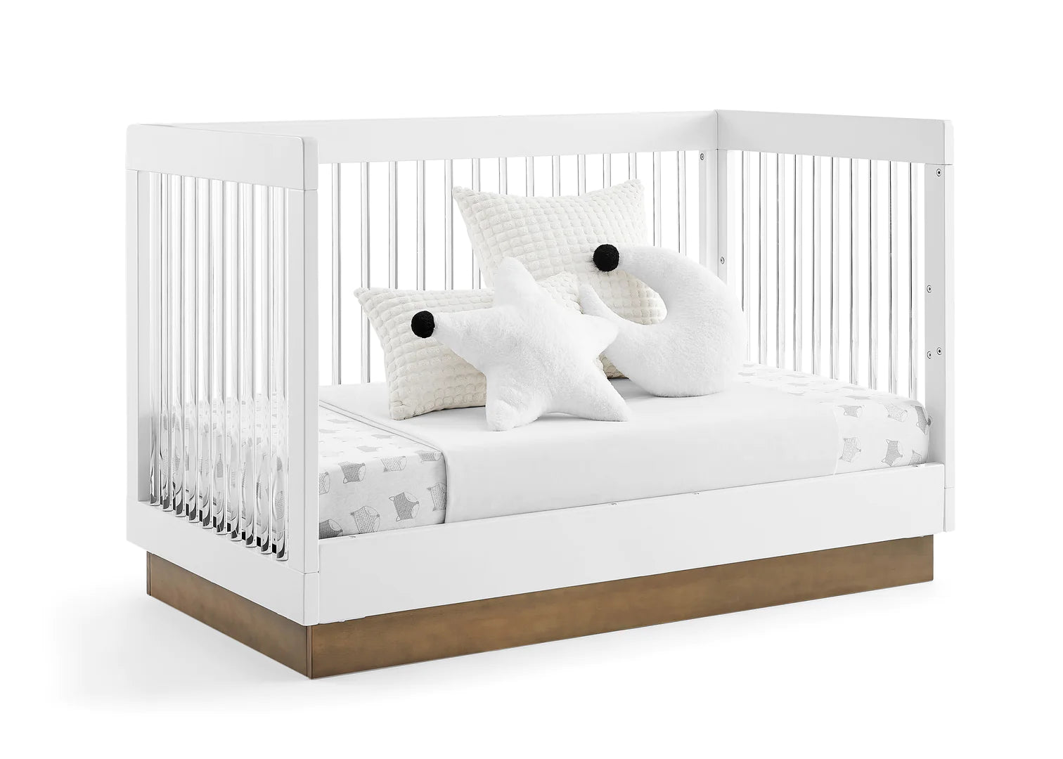 Charlie 4-in-1 Acrylic Convertible Crib - Twinkle Twinkle Little One