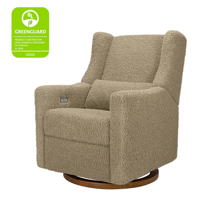 Kiwi Electronic Recliner and Swivel Glider in Teddy Loop with USB port - Twinkle Twinkle Little One