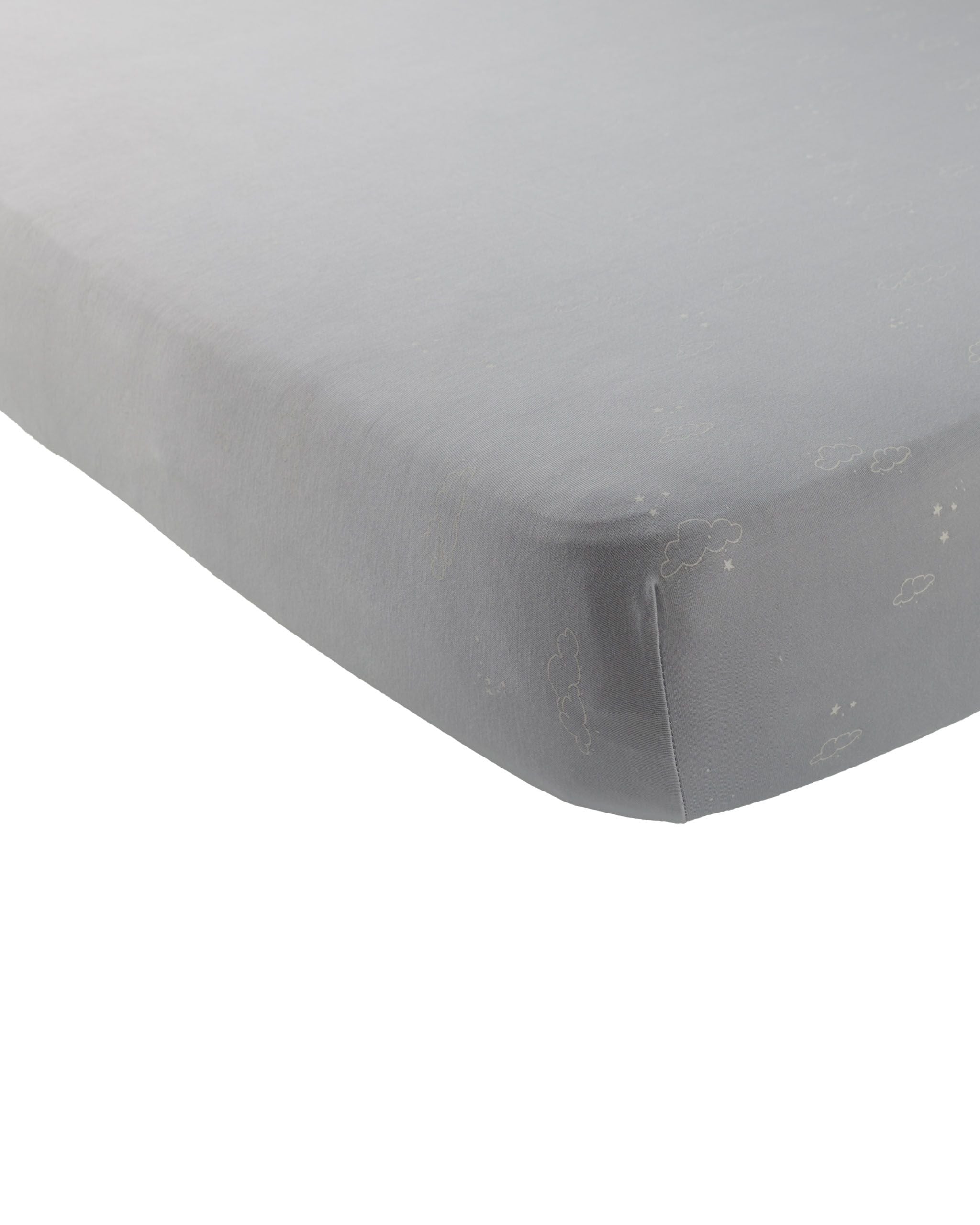 Bamboo Crib Sheet - Clouds - Twinkle Twinkle Little One
