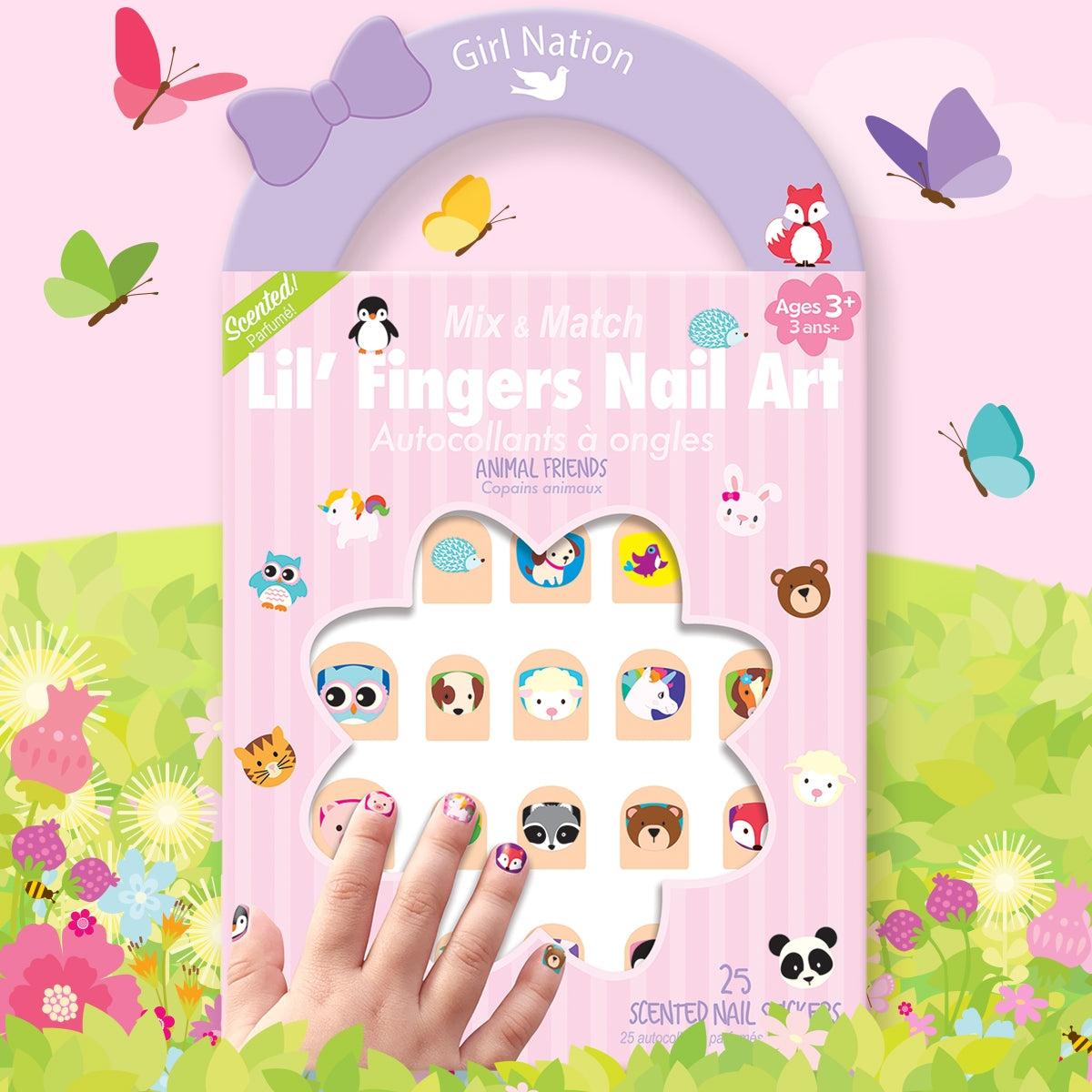 Lil' Fingers Nail Art - Animal Friends - Twinkle Twinkle Little One