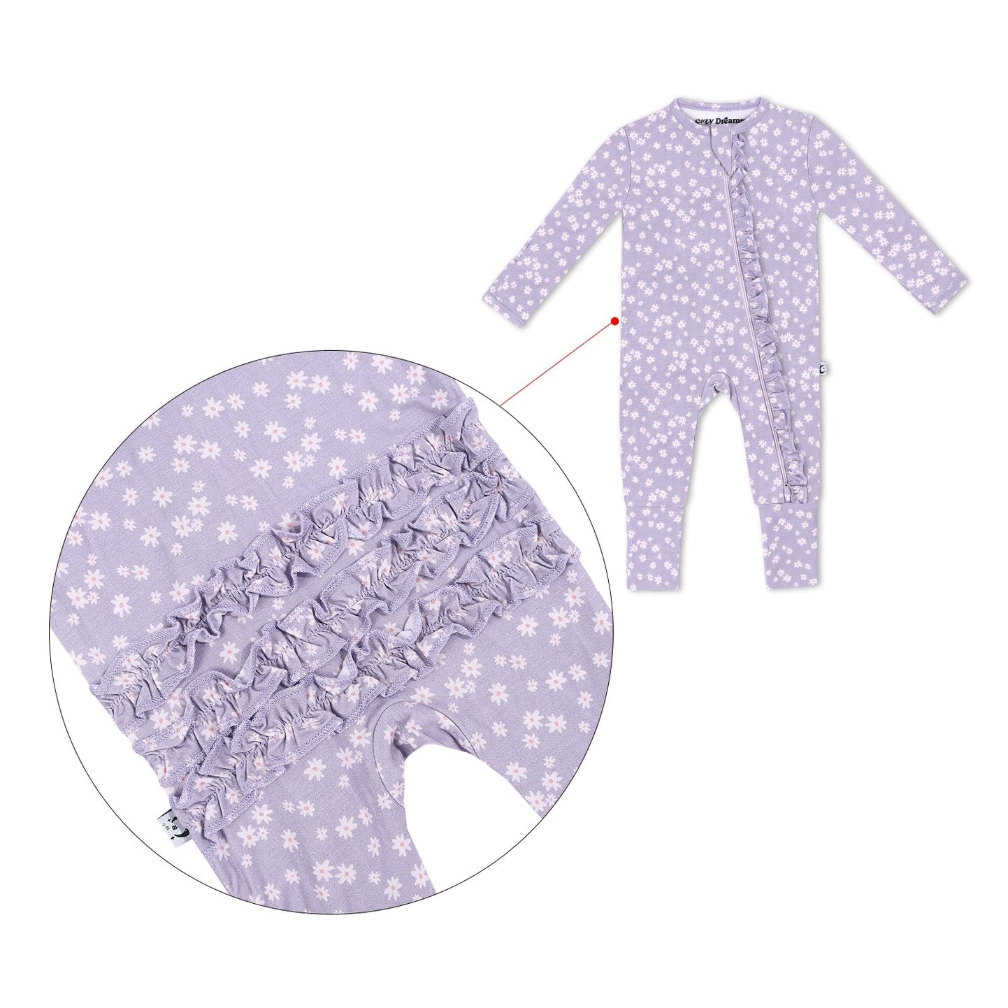 Lilac Posies - Bamboo Sleeper - Twinkle Twinkle Little One