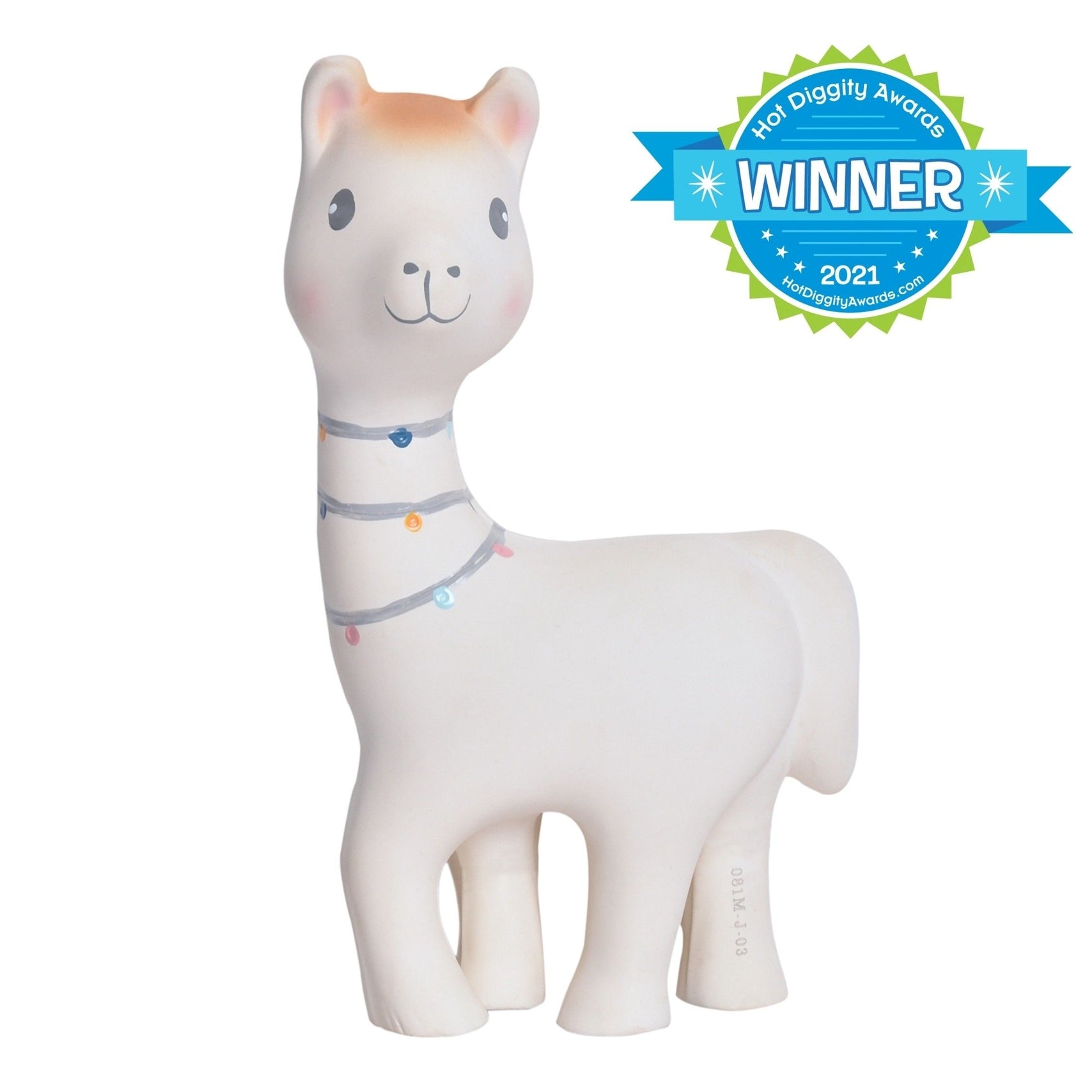 Lilith the Llama Organic Natural Rubber Teether Toy - Twinkle Twinkle Little One