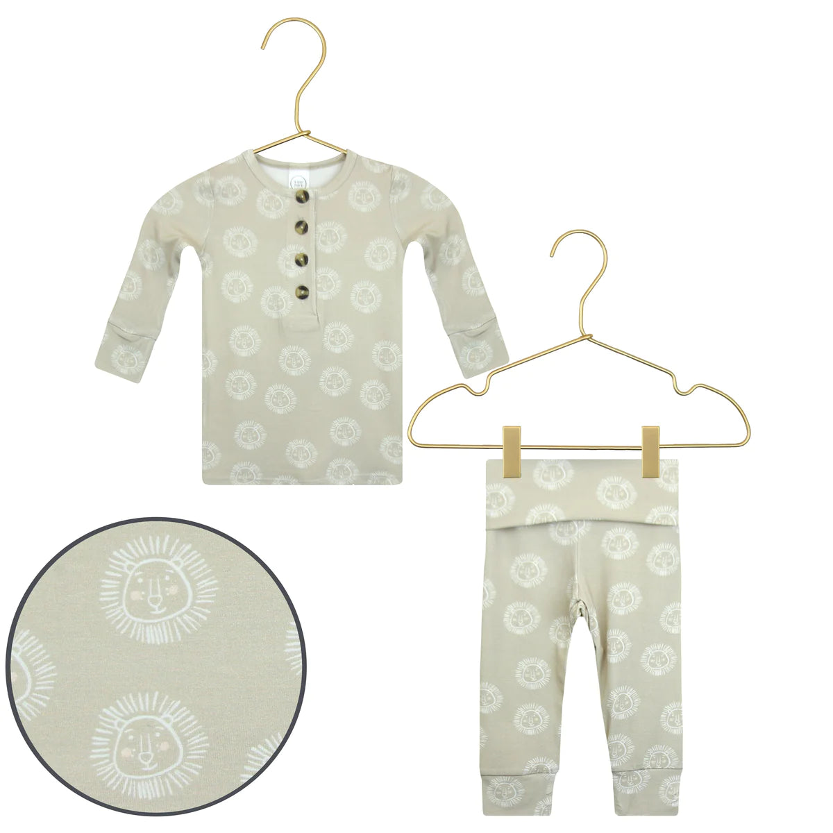 Linus Top, Bottom & Top Knot Hat Set - Twinkle Twinkle Little One