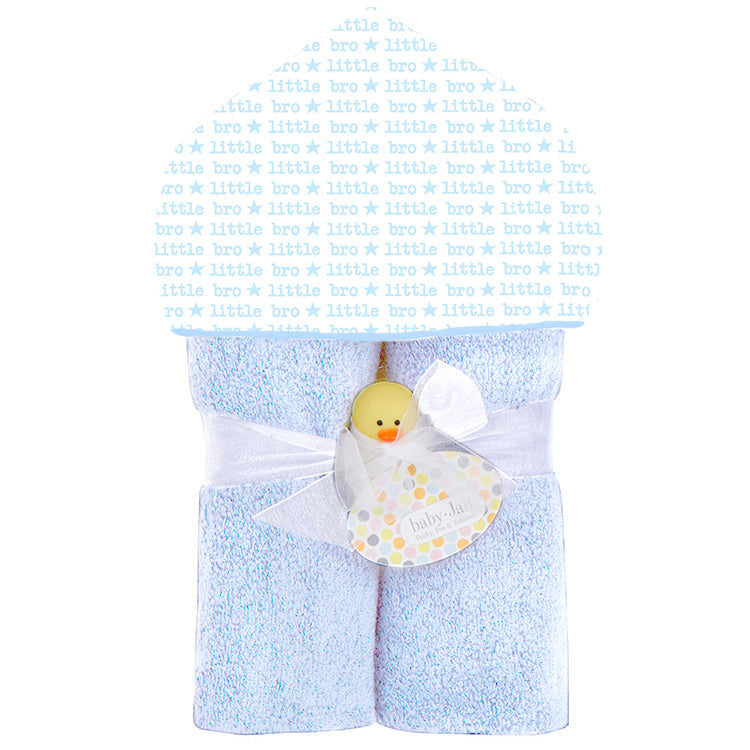 Little Bro Plush Deluxe Hooded Towel - Twinkle Twinkle Little One