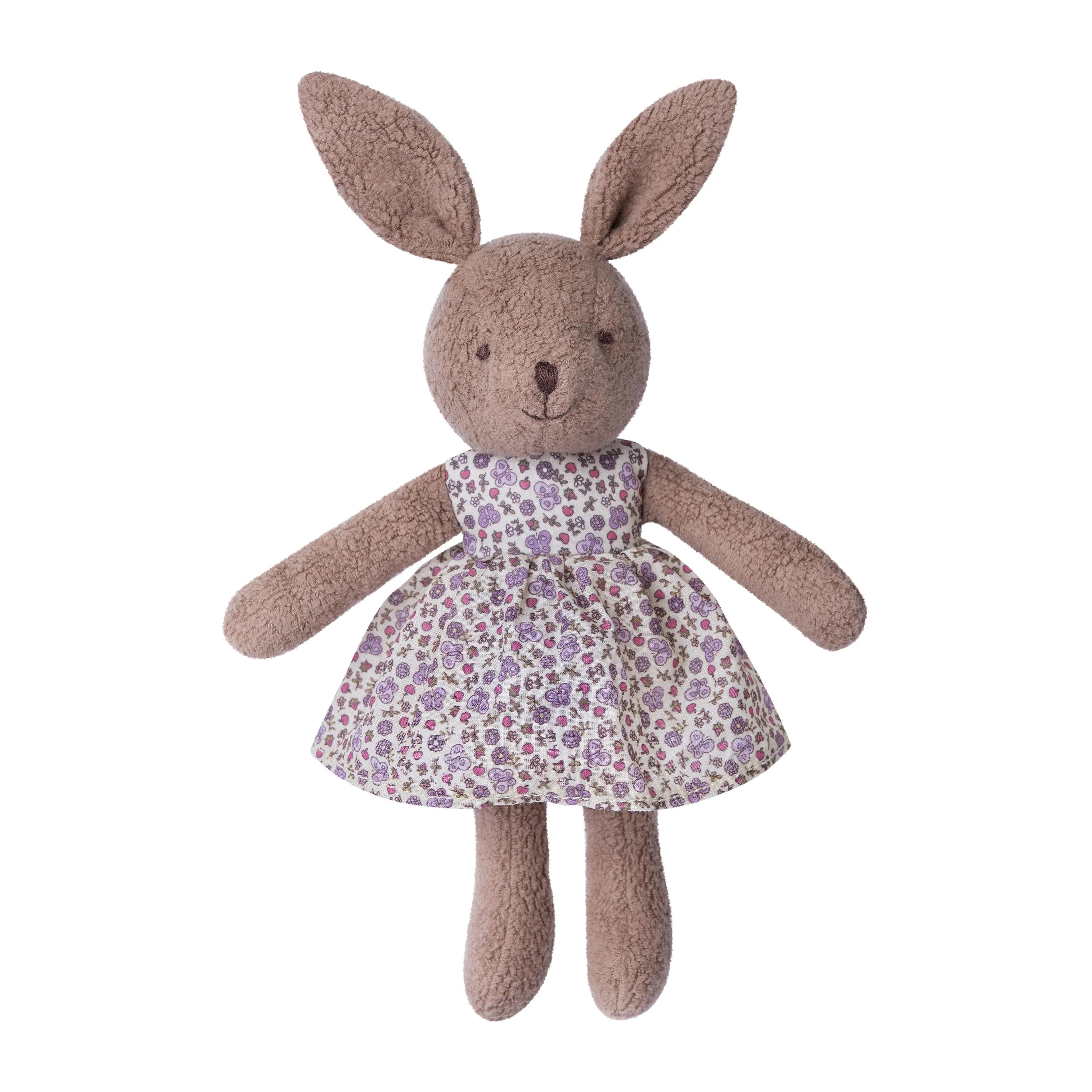 Little Bunny Plush - Cocoa Brown Vintage Floral - Twinkle Twinkle Little One