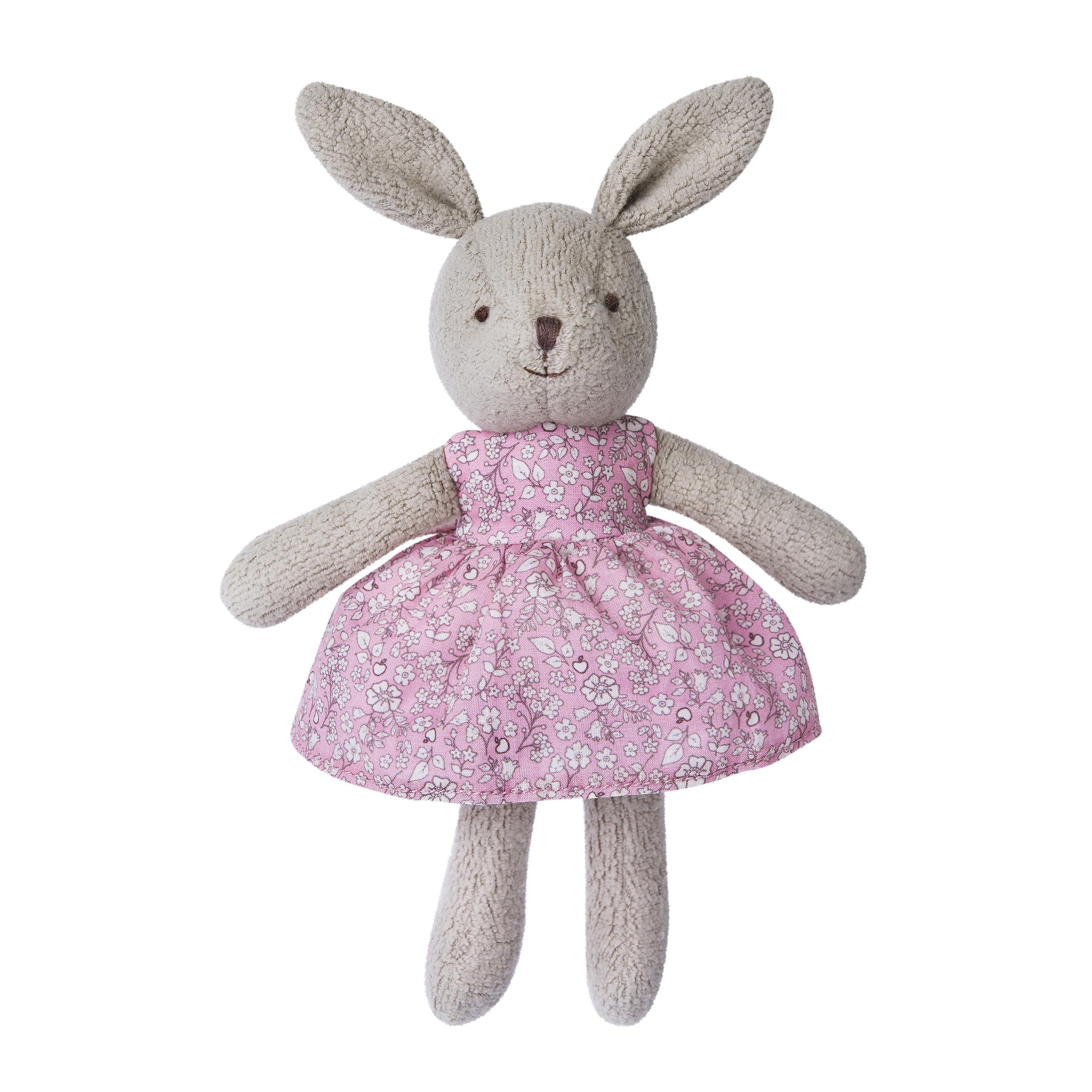 Little Bunny Plush - Grey Vintage Floral - Twinkle Twinkle Little One