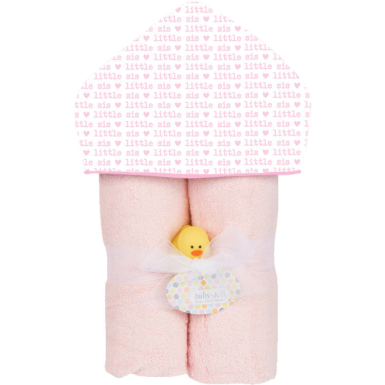 Little Sis Plush Deluxe Hooded Towel - Twinkle Twinkle Little One