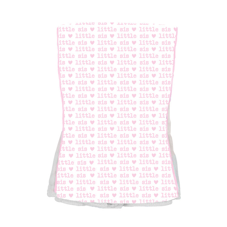 Little Sis Burp Cloth - Twinkle Twinkle Little One