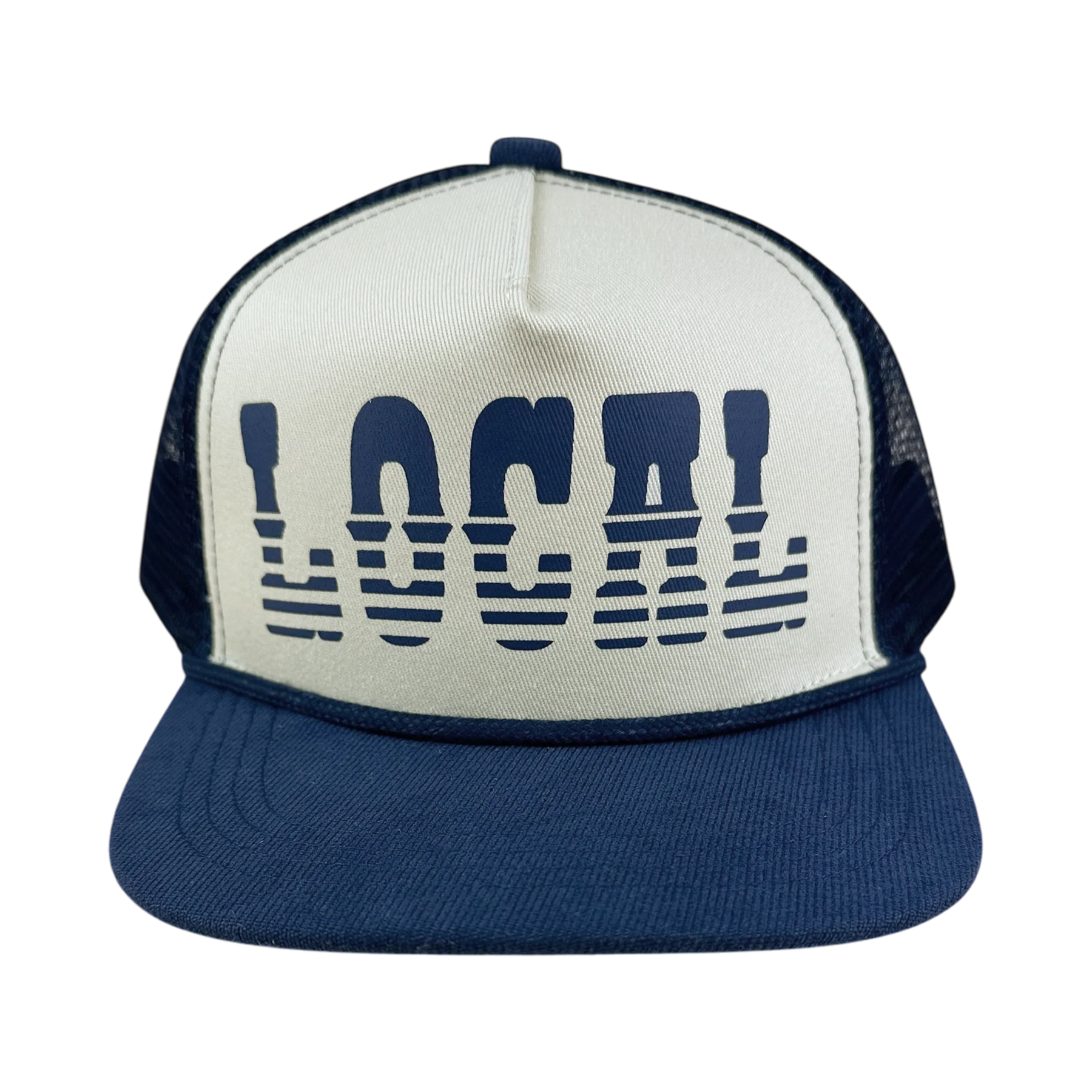 Tiny Whales Local Trucker Hat - Natural & Navy - Twinkle Twinkle Little One