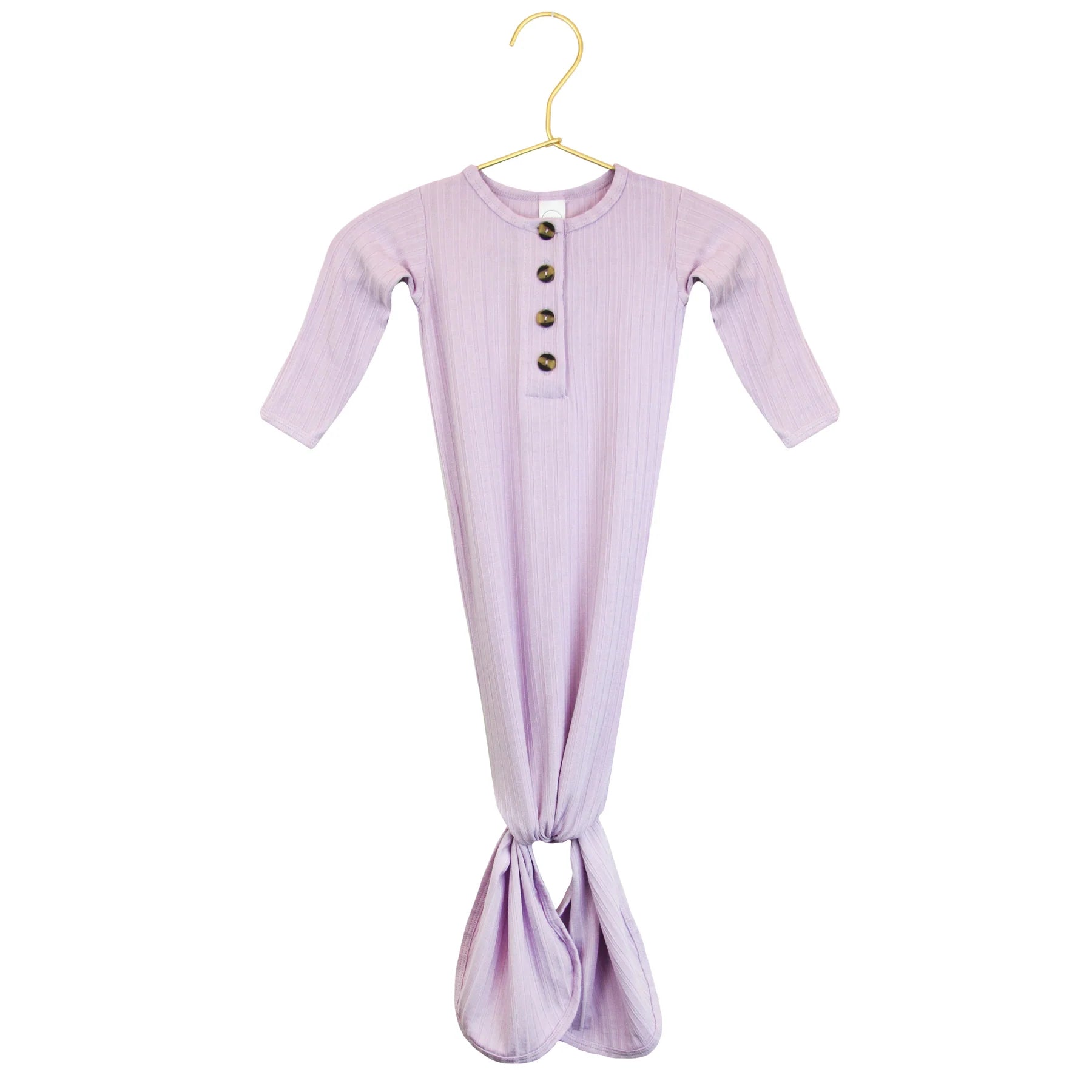 Lou Lou & Company Lola Ribbed Knotted Gown - Twinkle Twinkle Little One