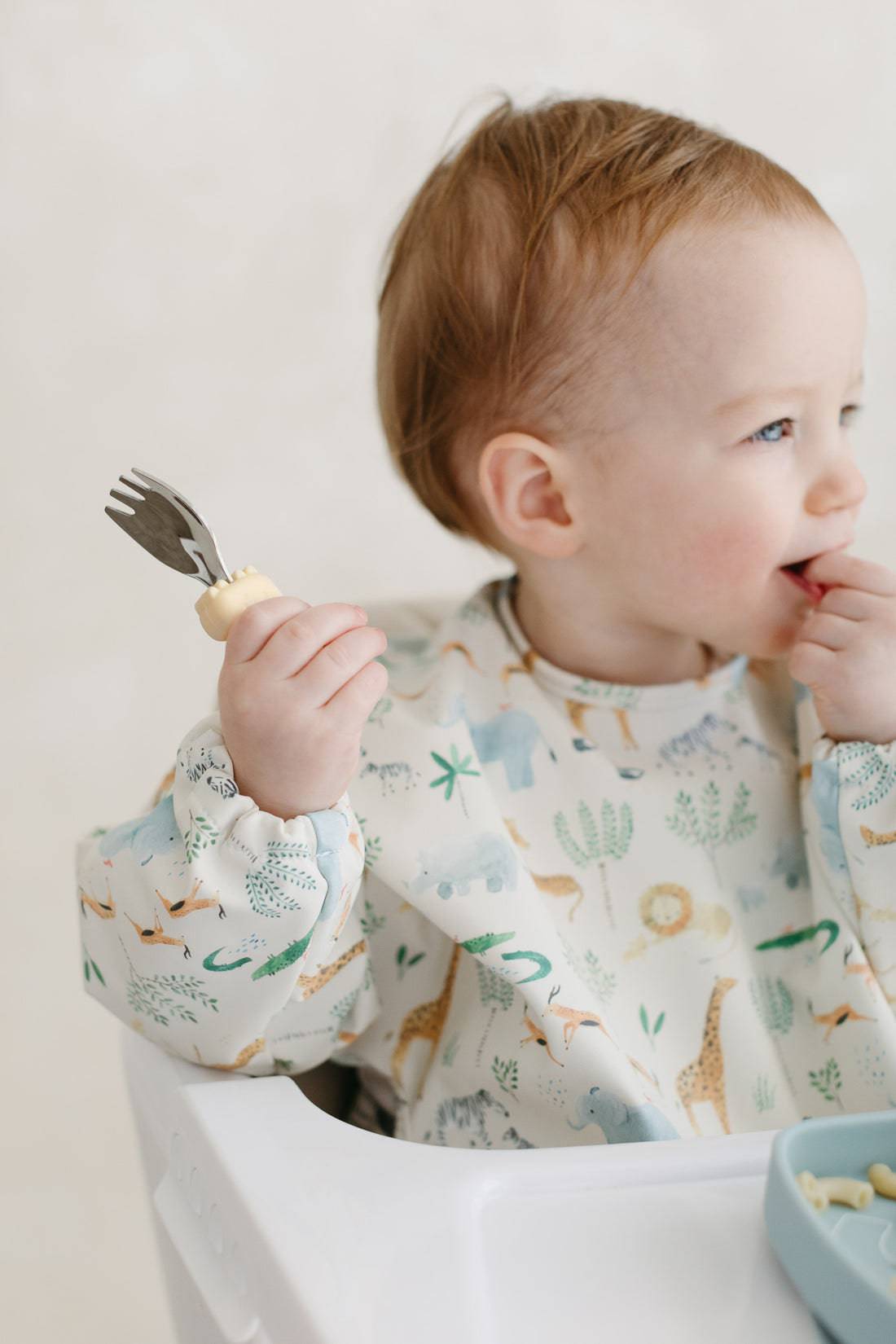 Long Sleeve Waterproof Bib - Safari Jungle - Twinkle Twinkle Little One