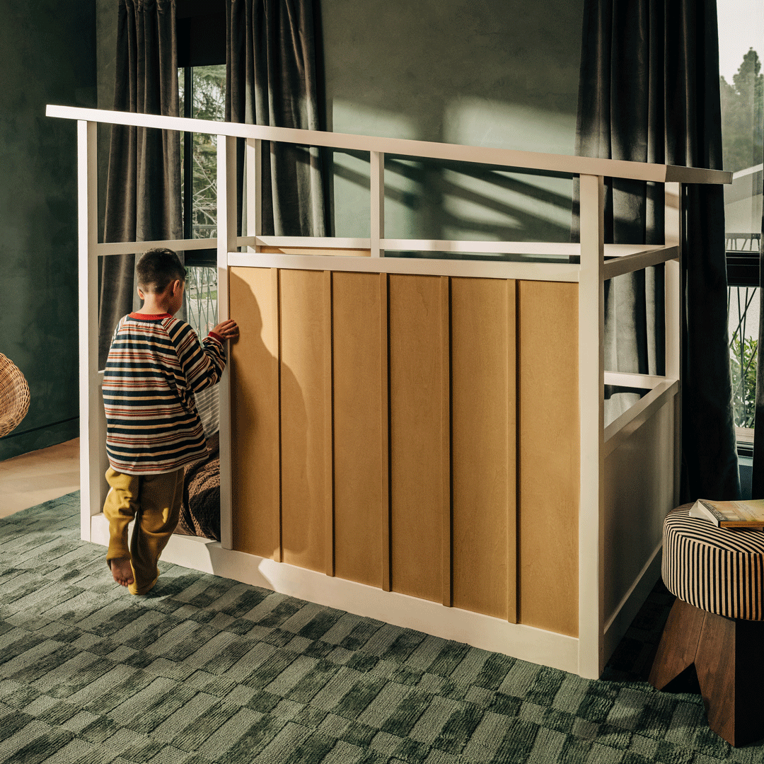 Babyletto Palma Mid-Century House Montessori-Inspired Twin Bed