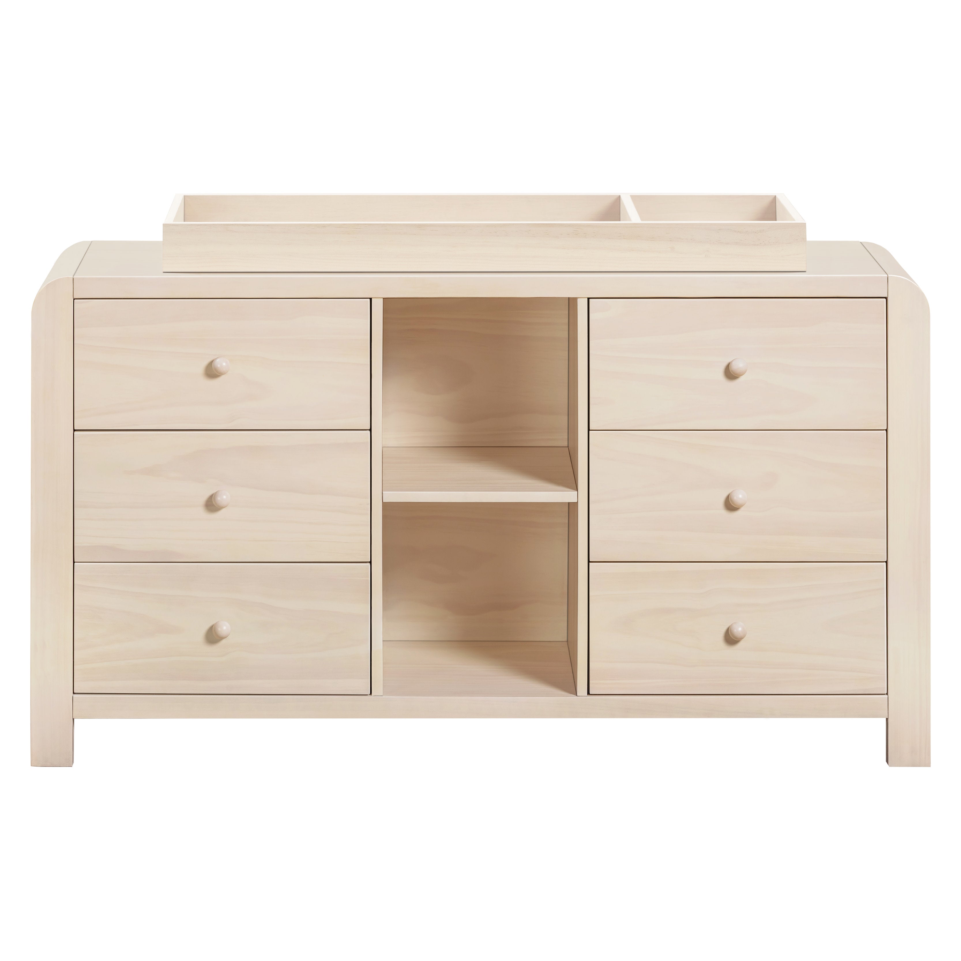 Babyletto TipToe 6-Drawer Extra Wide Dresser with Cubbies (62")