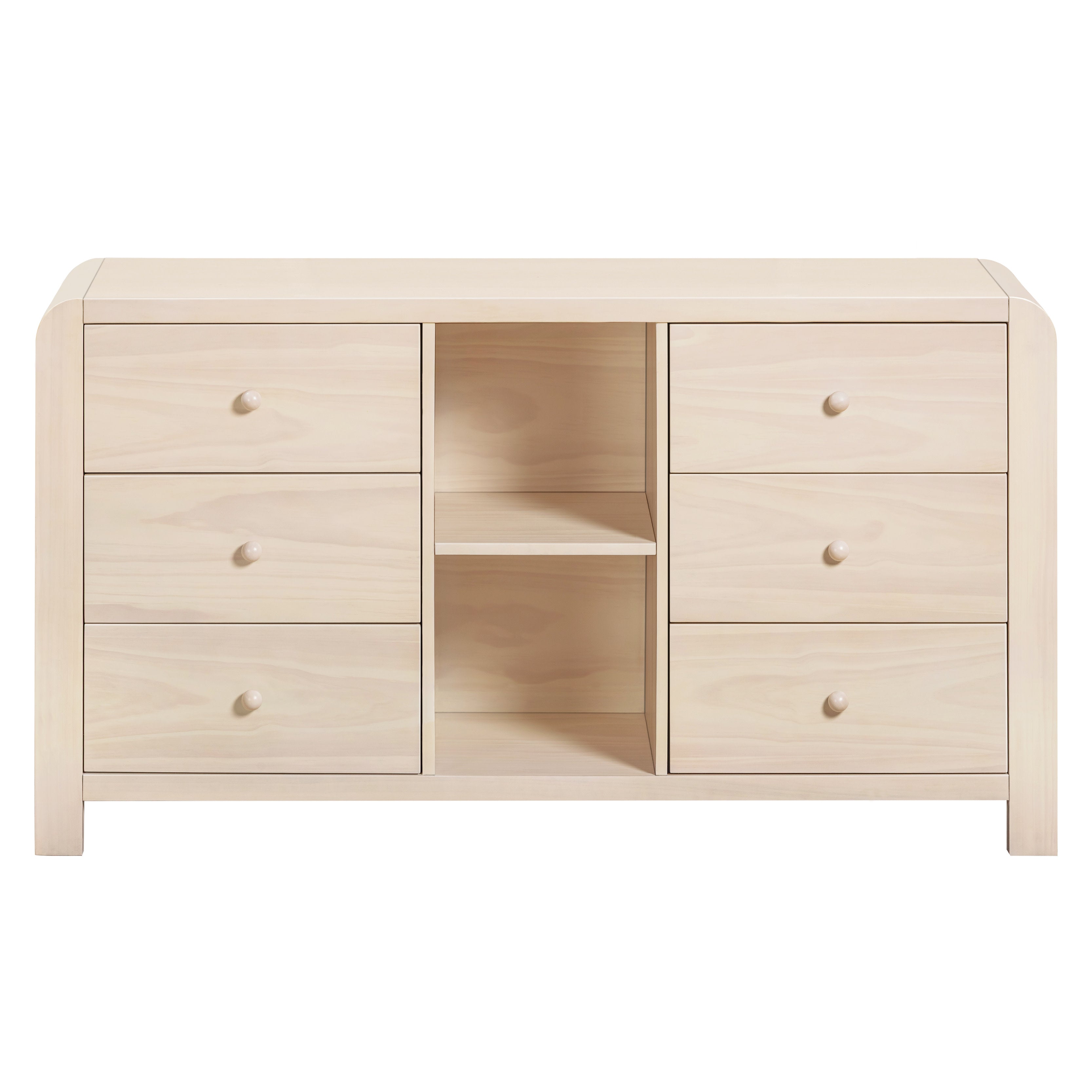 Babyletto TipToe 6-Drawer Extra Wide Dresser with Cubbies (62")