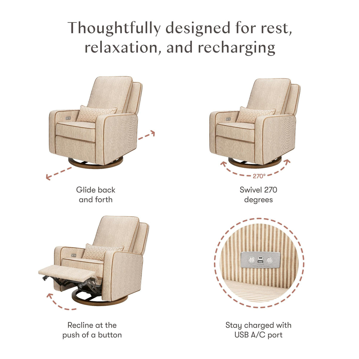 Nate Berkus x Babyletto Sigi Power Recliner